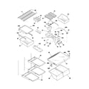 Frigidaire GLRT216TAQ3 shelves diagram