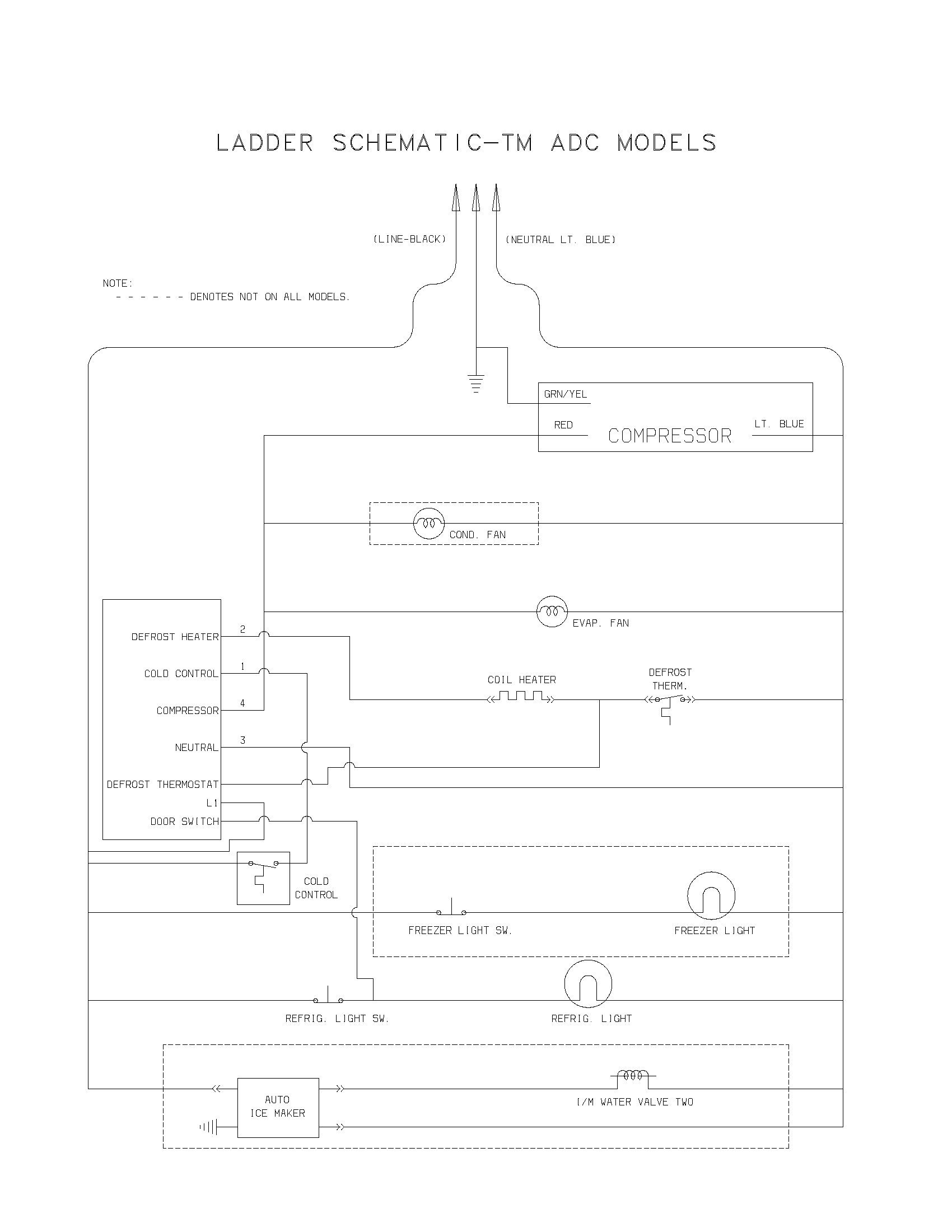 Frigidaire PLHT217TAK3 wiring schematic diagram