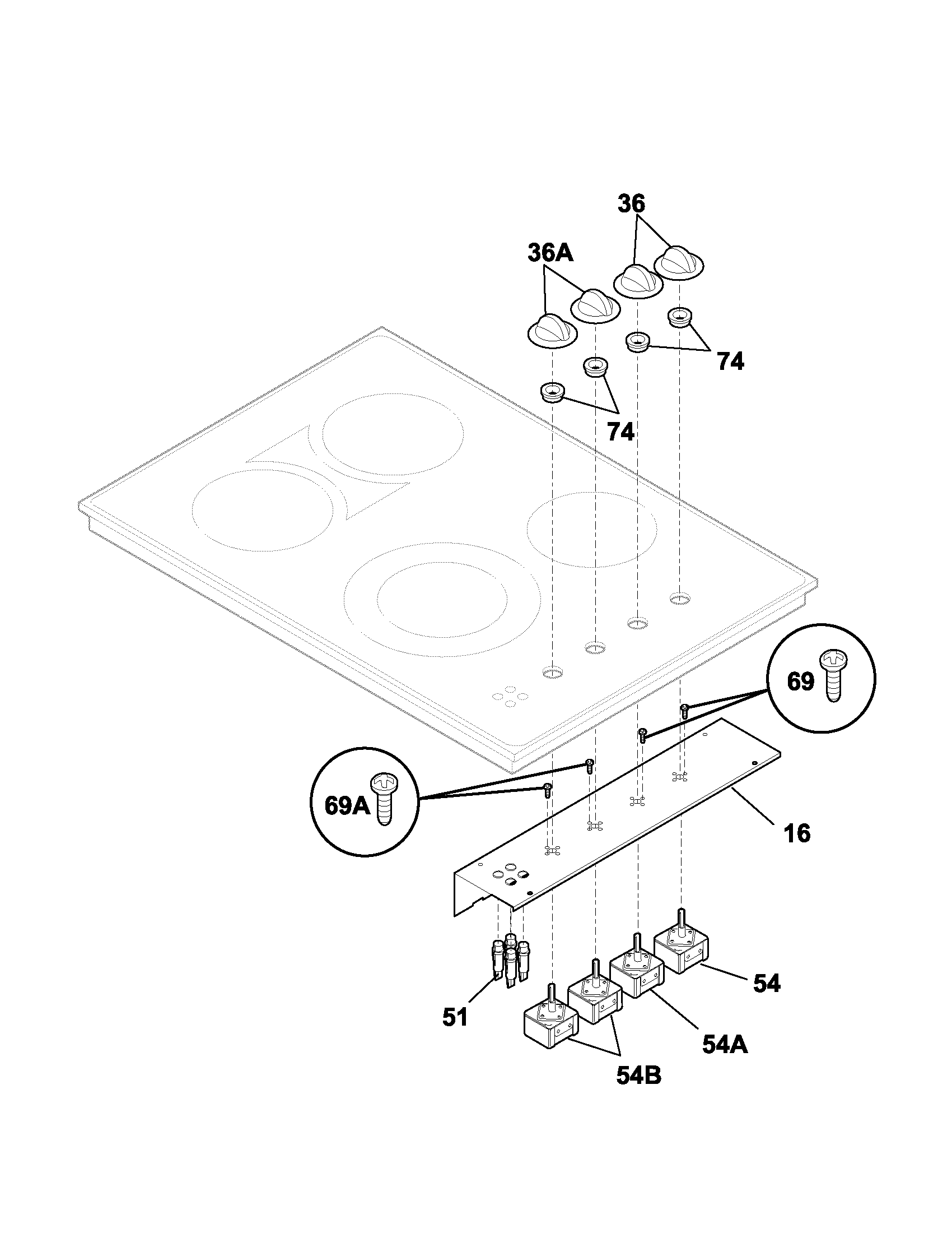 Frigidaire GLEC30S8AQC control panel diagram
