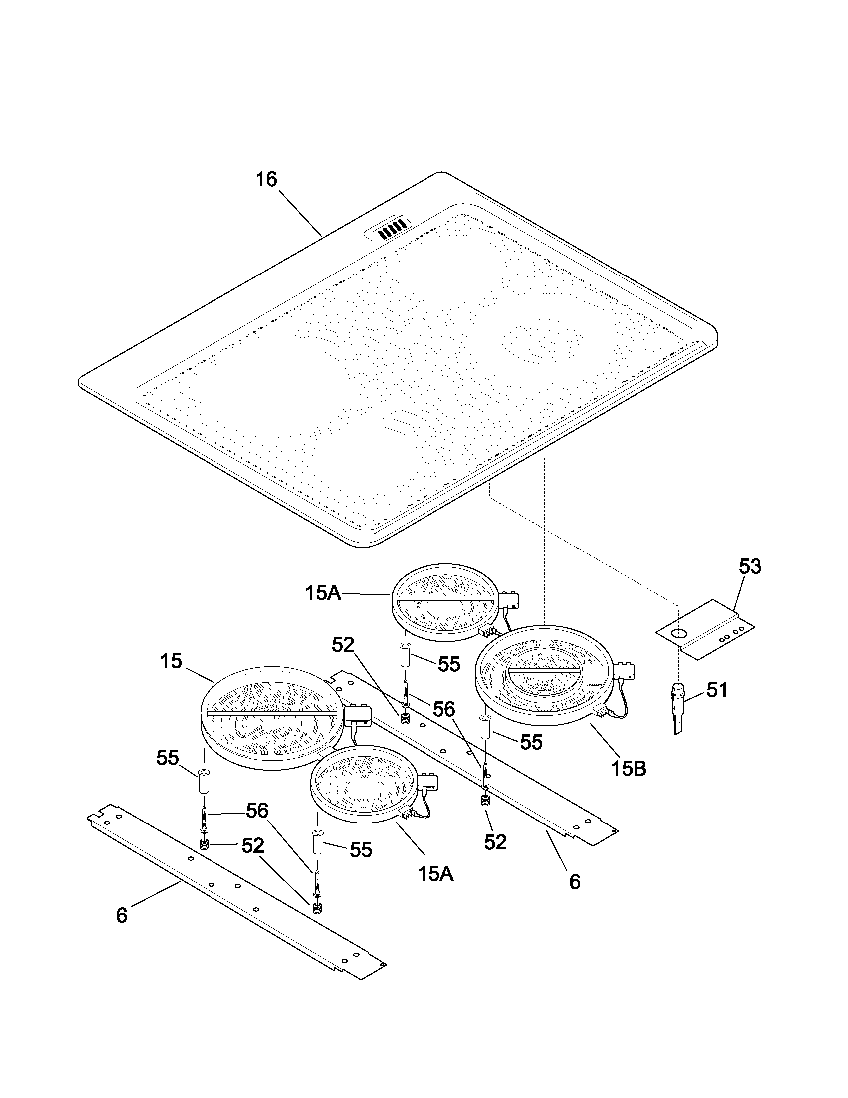 Kenmore 79045794102 maintop diagram