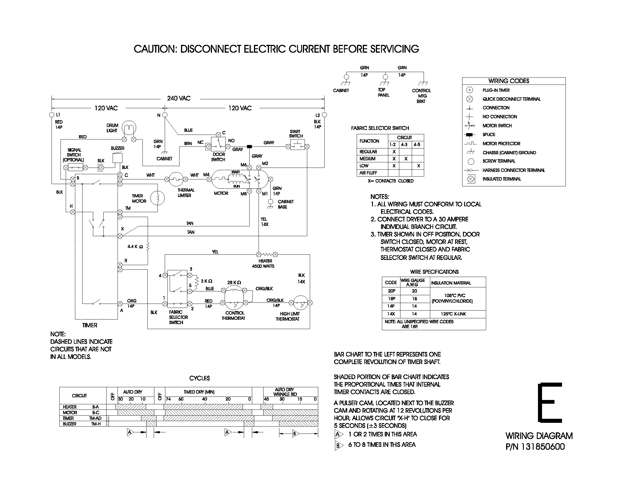 Gibson GER341AS1 131850600 wiring diagram diagram