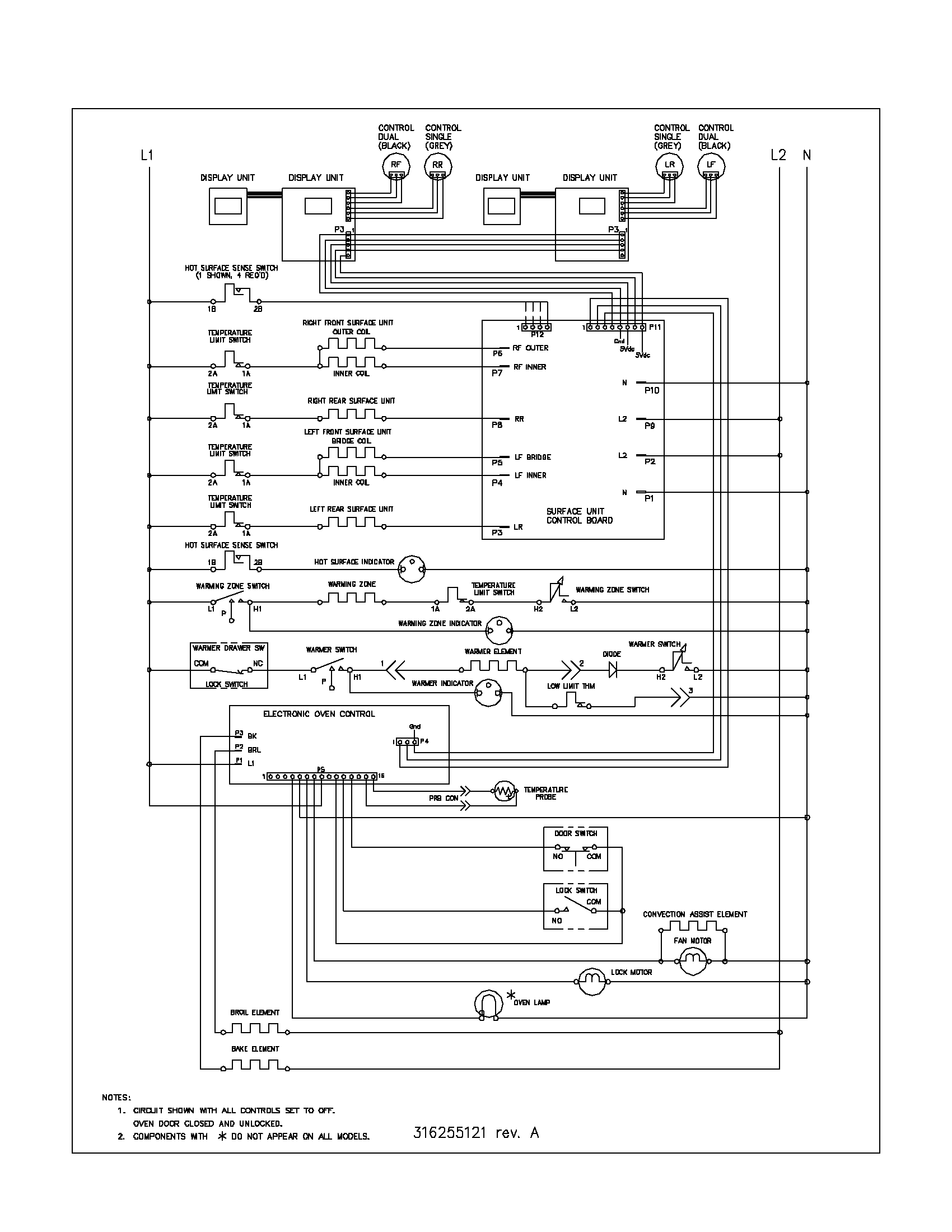 Frigidaire PLEF398ACB wiring diagram diagram