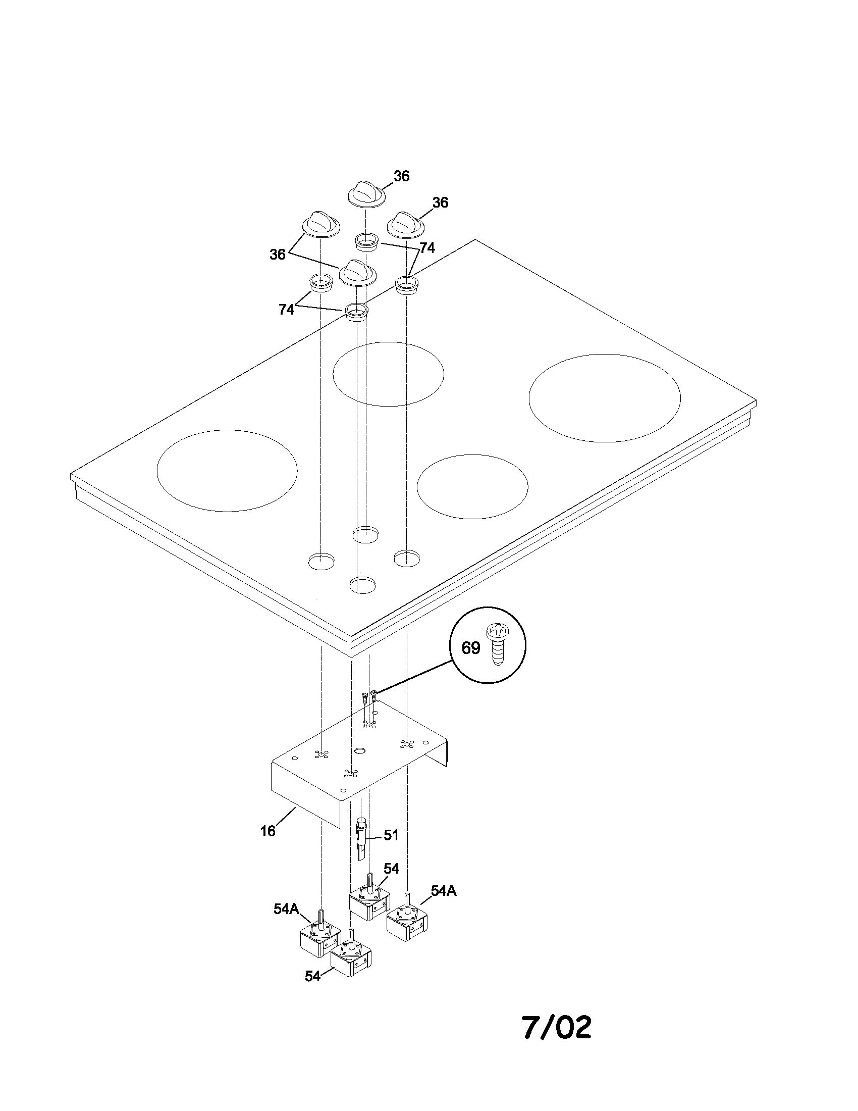 Frigidaire FEC32S6ABC control panel diagram