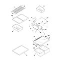 Frigidaire FRT21IS6BQ2 shelves diagram