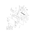 Frigidaire GLGR642AS1 frnt pnl,door diagram