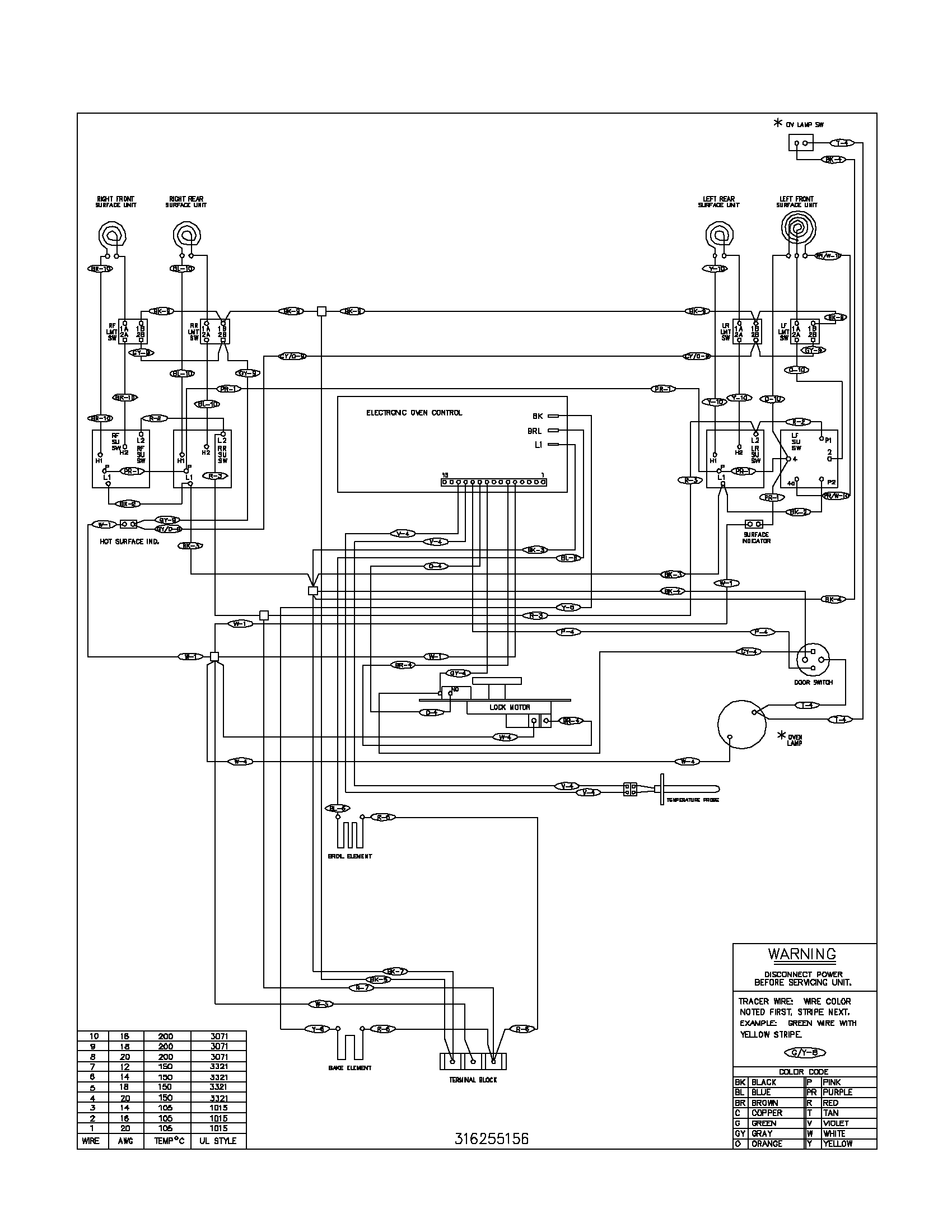Frigidaire FEF363BXAWA wiring diagram diagram