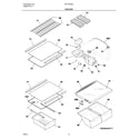 Frigidaire FRT18G5AQ7 shelves diagram