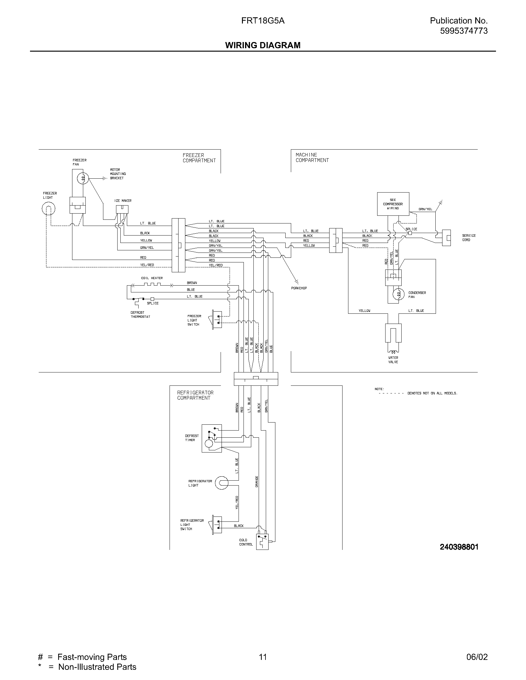 Frigidaire FRT18G5AQ7 wiring diagram diagram
