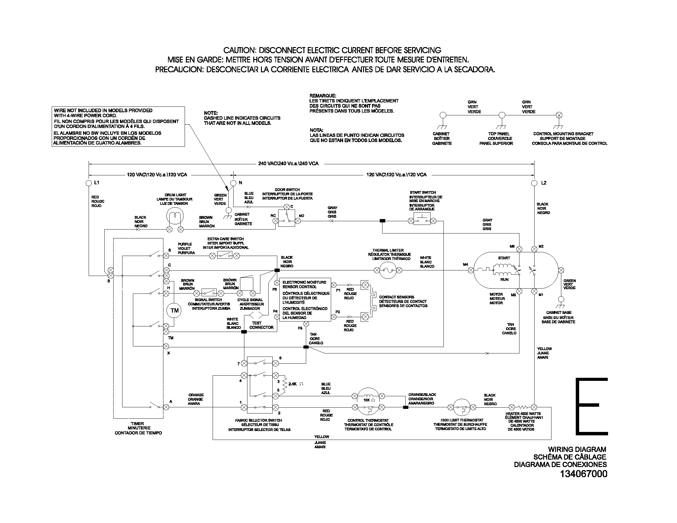 Frigidaire GSER642AS2 134067000 wiring diagram diagram