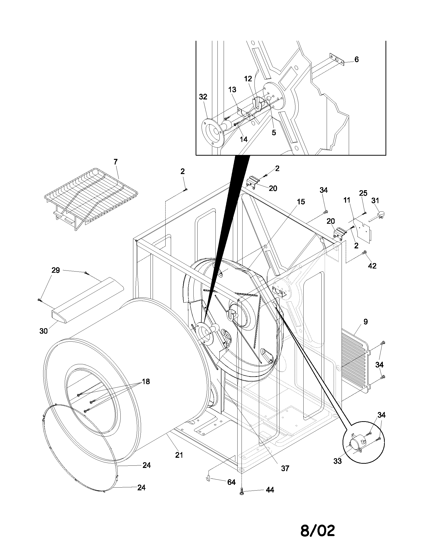 Frigidaire GSGR642AS2 dry cab,heater diagram