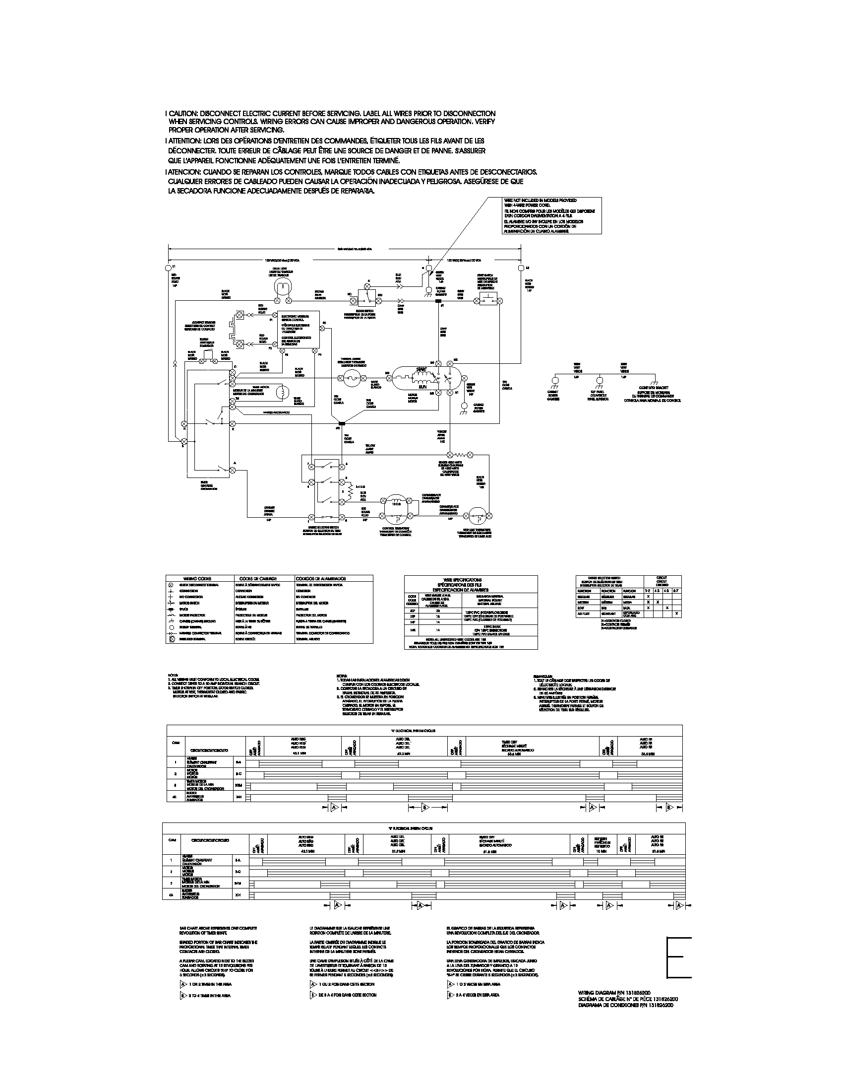 Frigidaire CRER442AS2 131826200 wiring diagram diagram