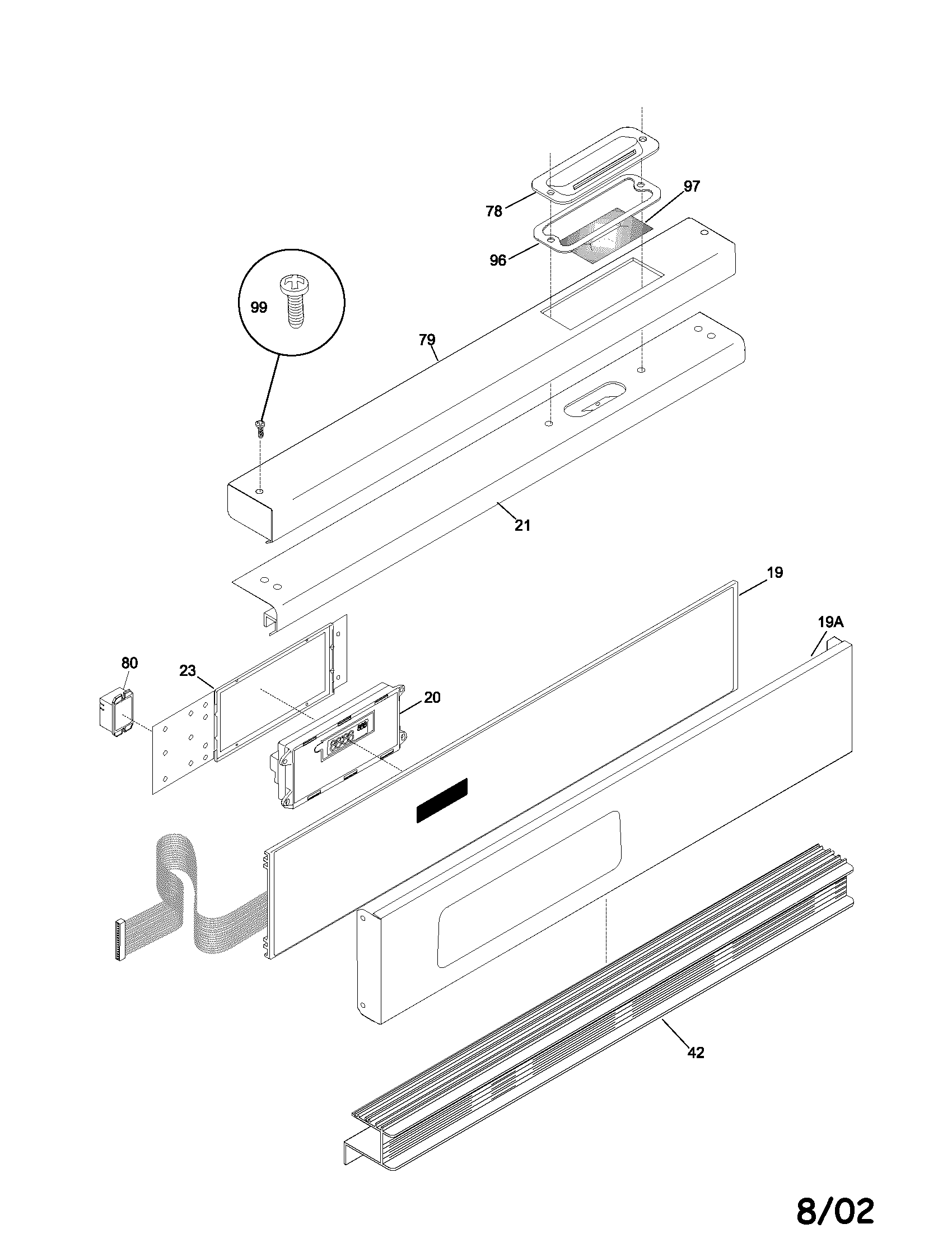 Frigidaire PLEB27S8ACB control panel diagram