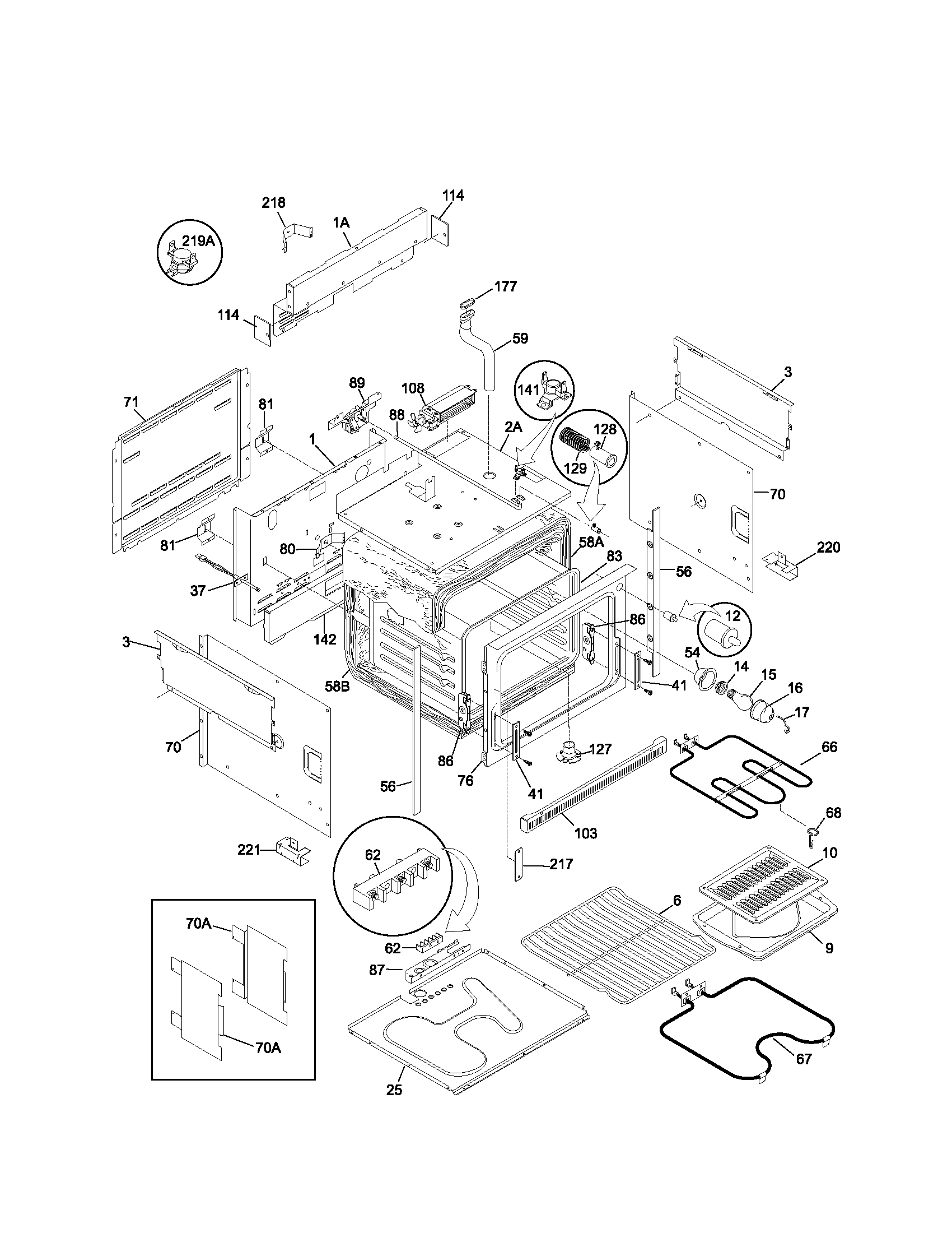 Kenmore 79045794103 body diagram