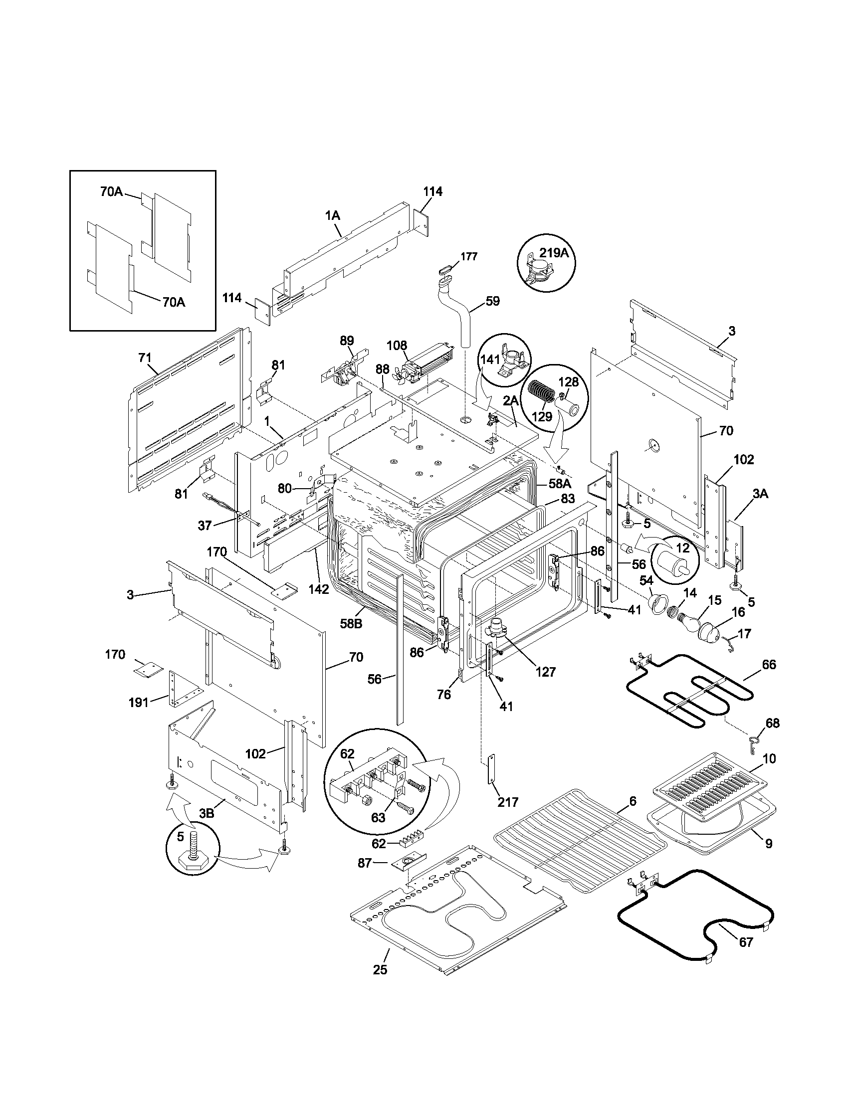 Kenmore 79046991103 body diagram