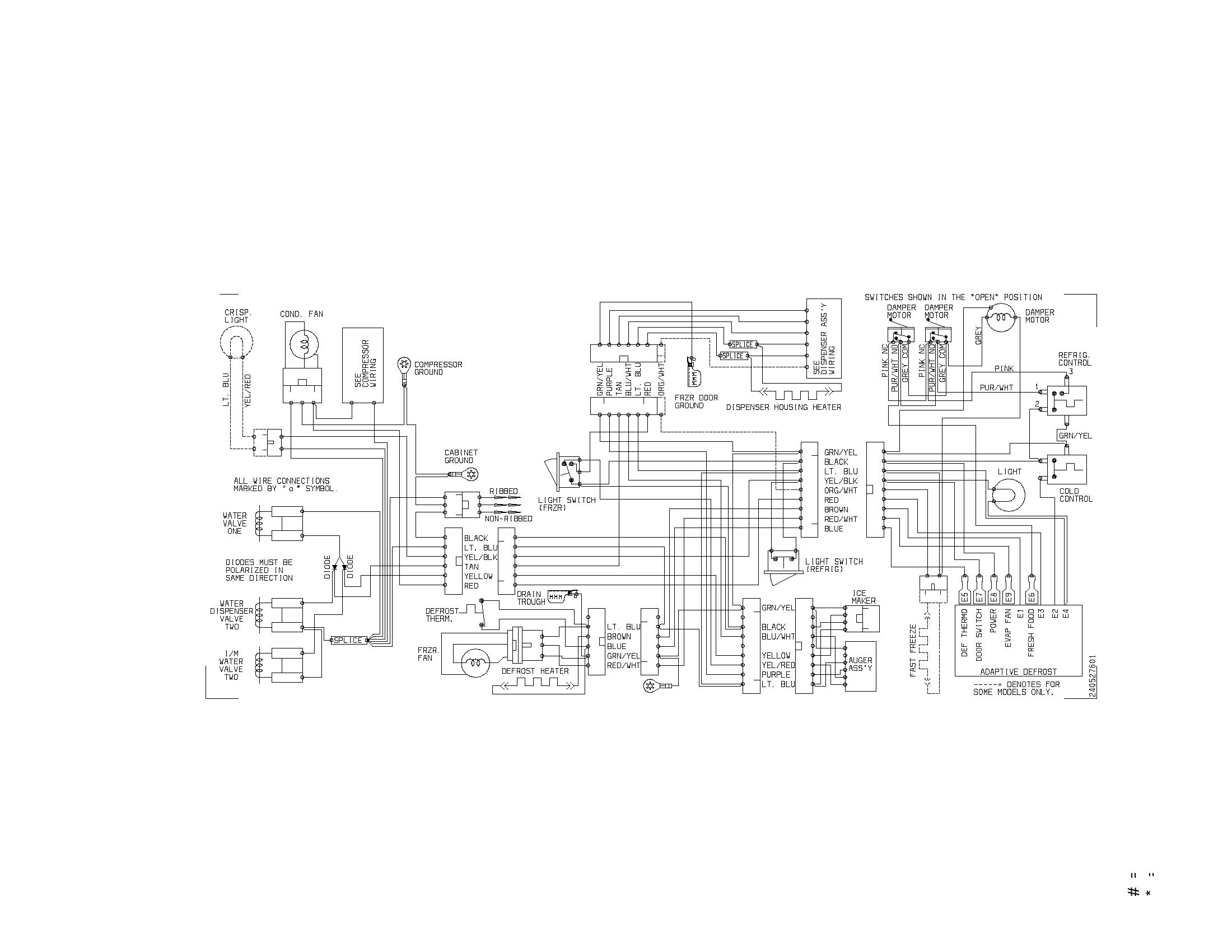 Kenmore 25351392105 wiring diagram diagram