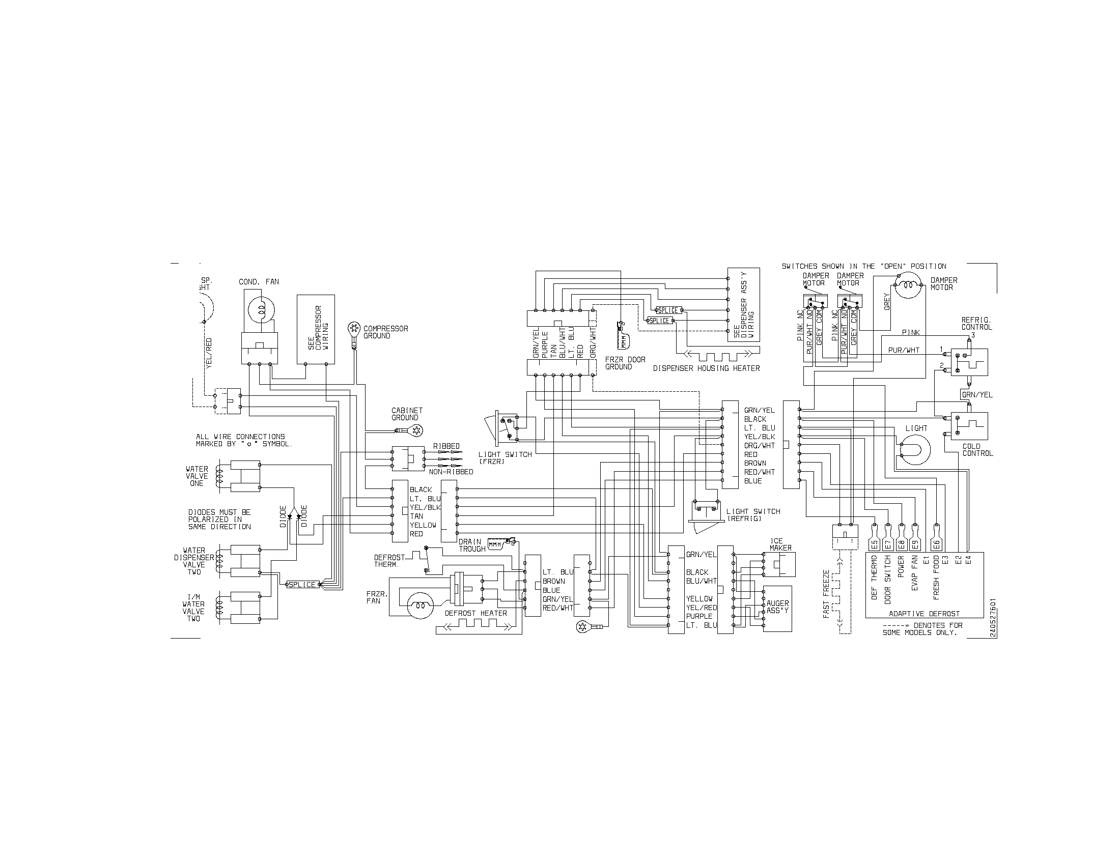 Kenmore 25352332201 wiring diagram diagram