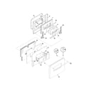 Frigidaire PLEF489ACD oven door diagram