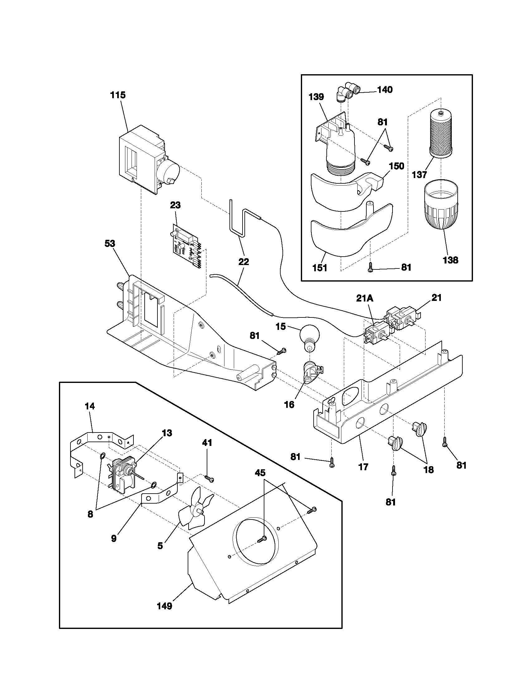 Frigidaire FRS23R4AB6 controls diagram
