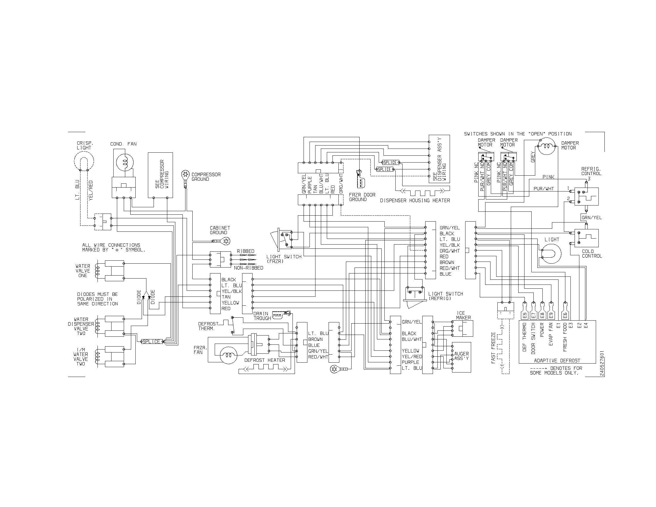 Frigidaire FRS26R4AW6 wiring diagram diagram