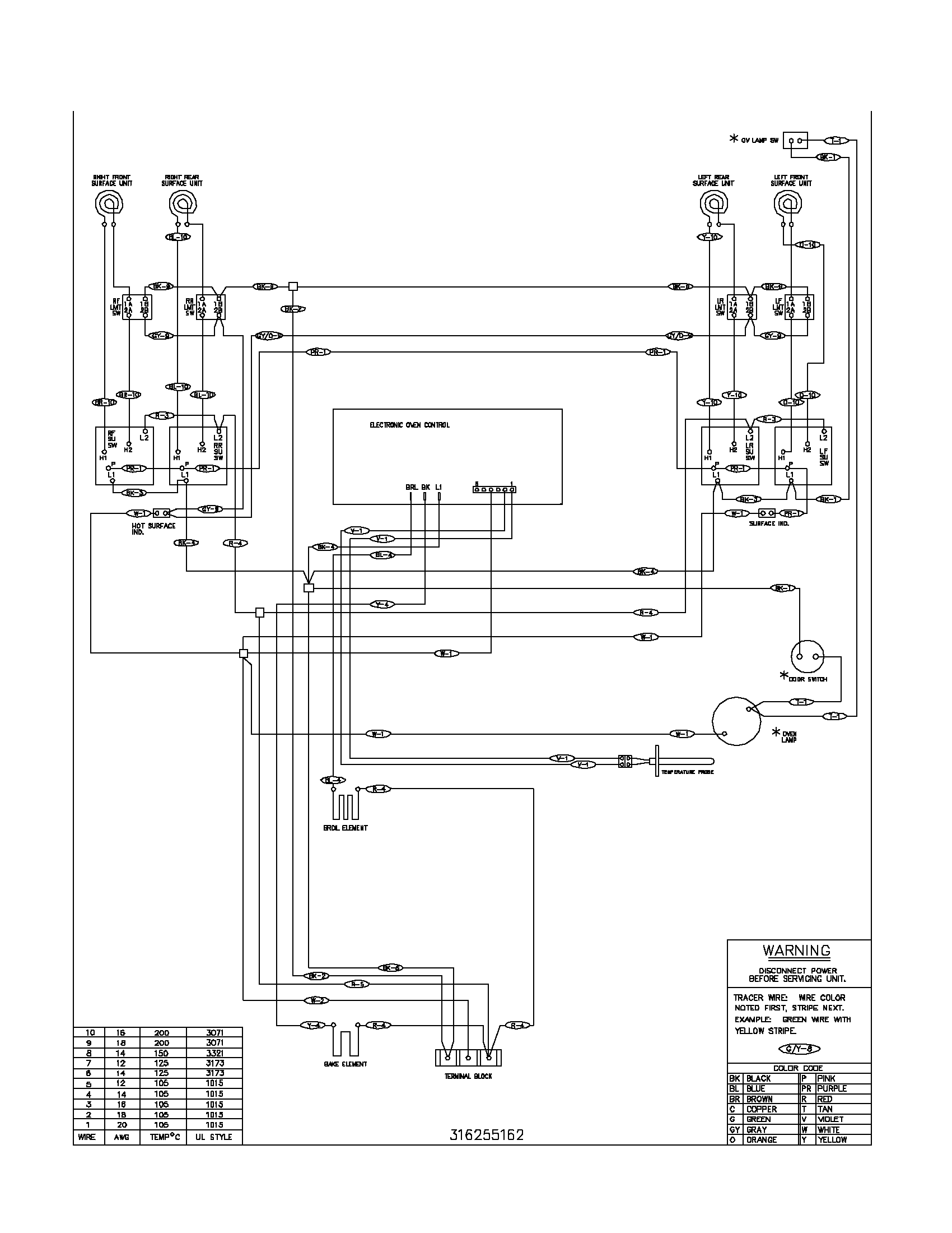 Frigidaire FEF336ASD wiring diagram diagram