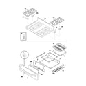 Frigidaire FGF337BCA top/drawer diagram