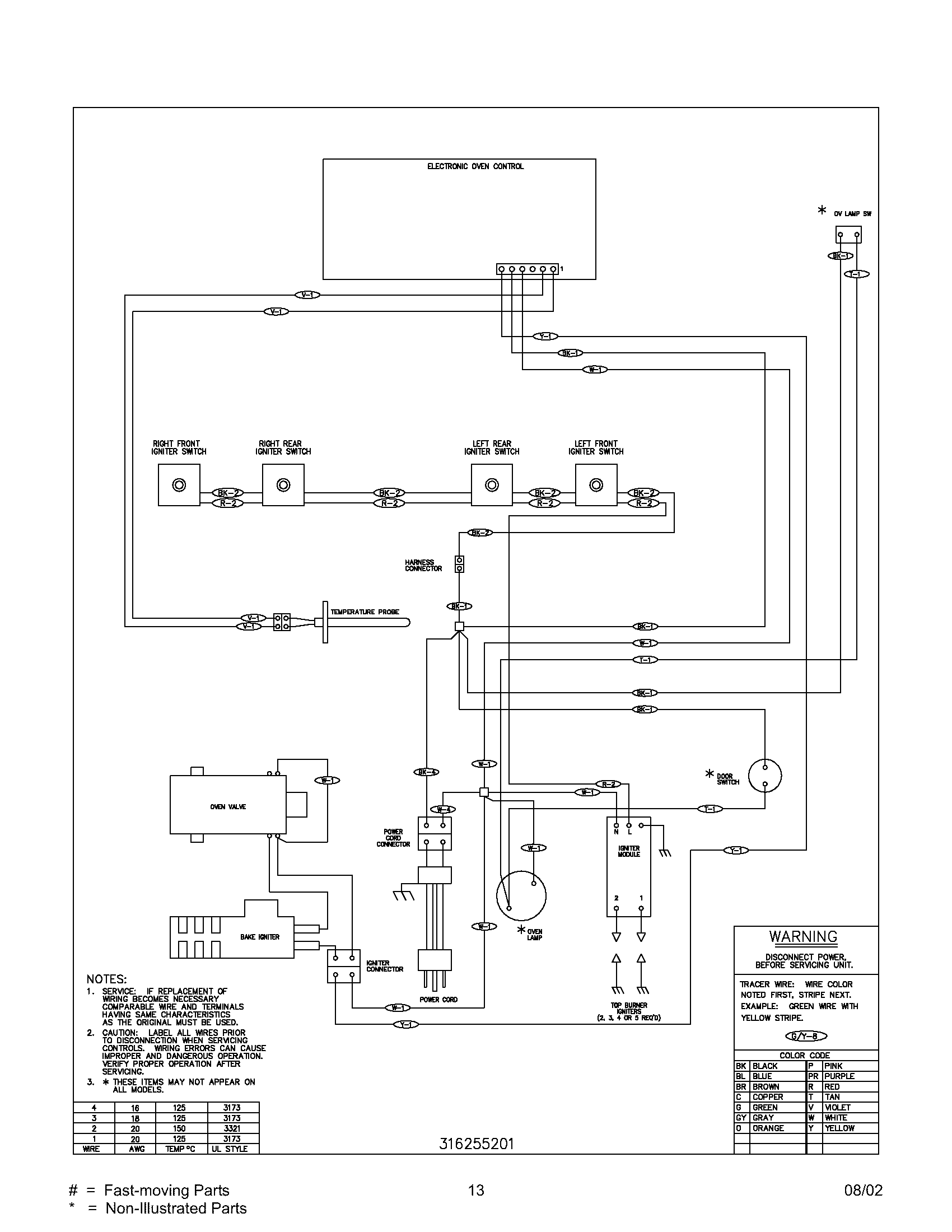 Frigidaire FLF337AWA wiring diagram diagram
