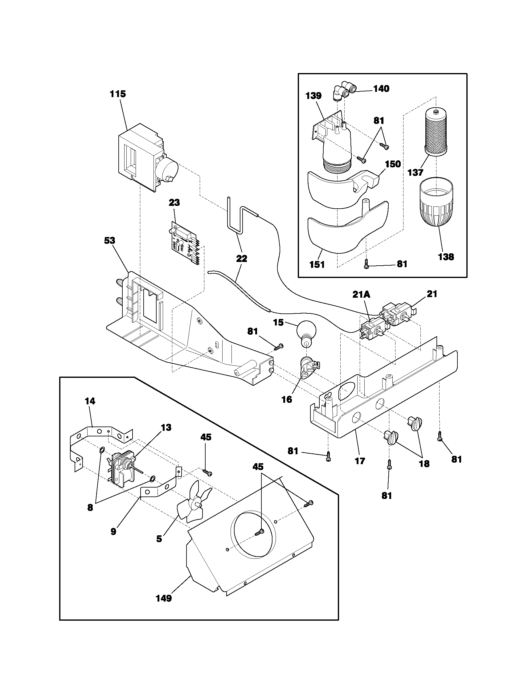 Frigidaire FRS26R2AW4 controls diagram
