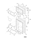 Frigidaire FRT15HB3AZ2 door diagram