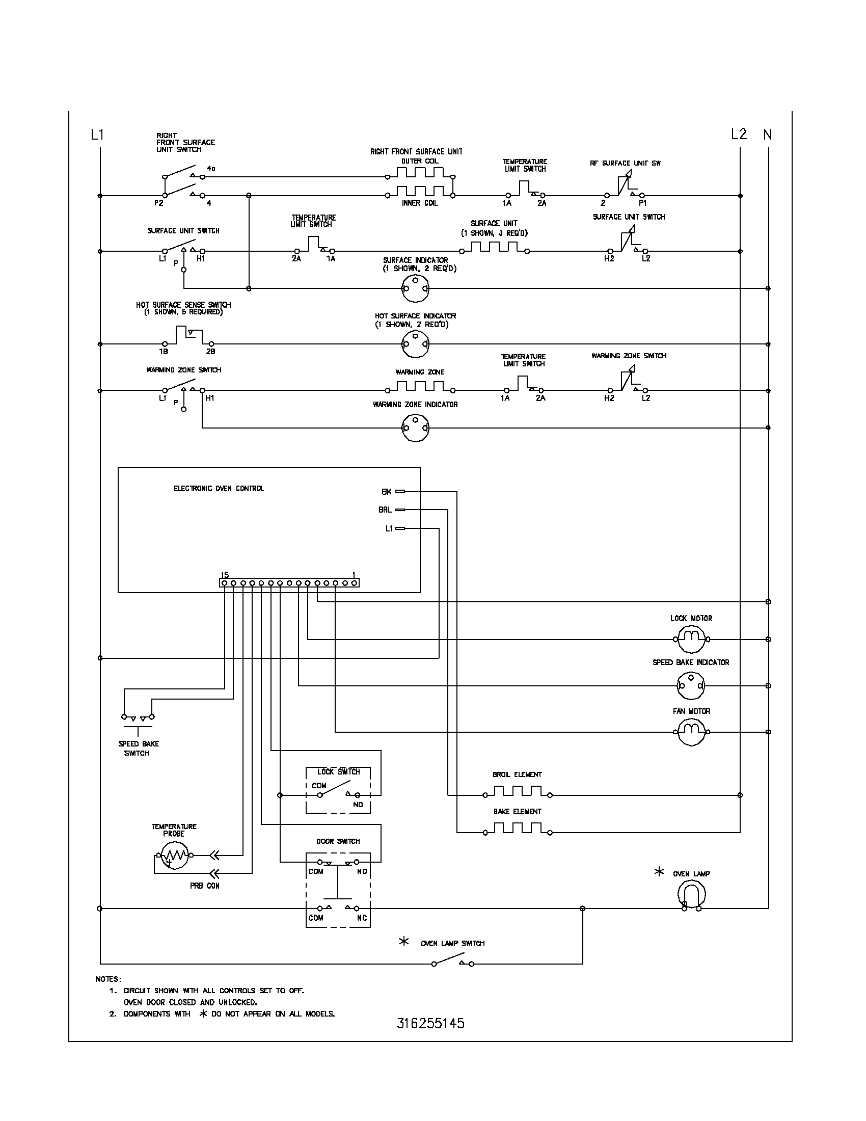 Frigidaire GSE3WZBSA wiring schematic diagram