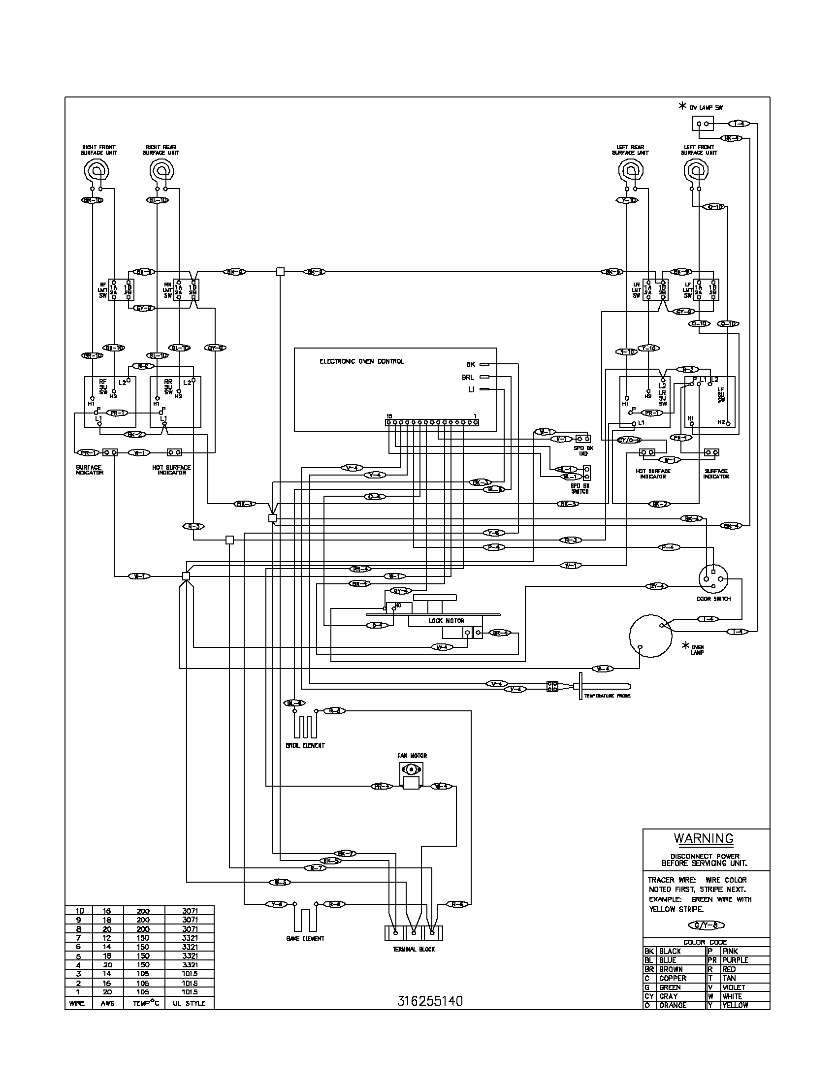 Frigidaire GLEFS76ASH wiring diagram diagram