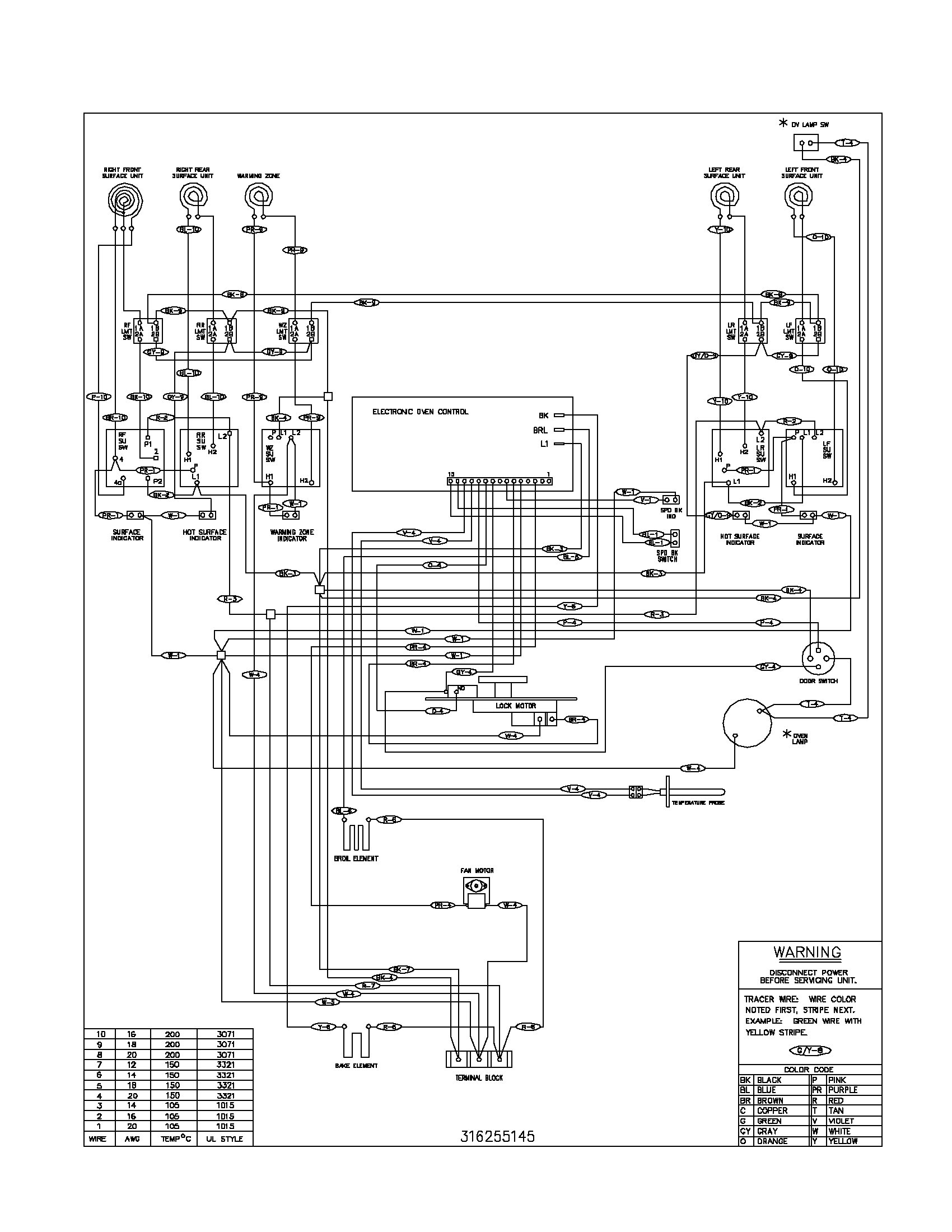 Frigidaire GLEF378AQF wiring diagram diagram