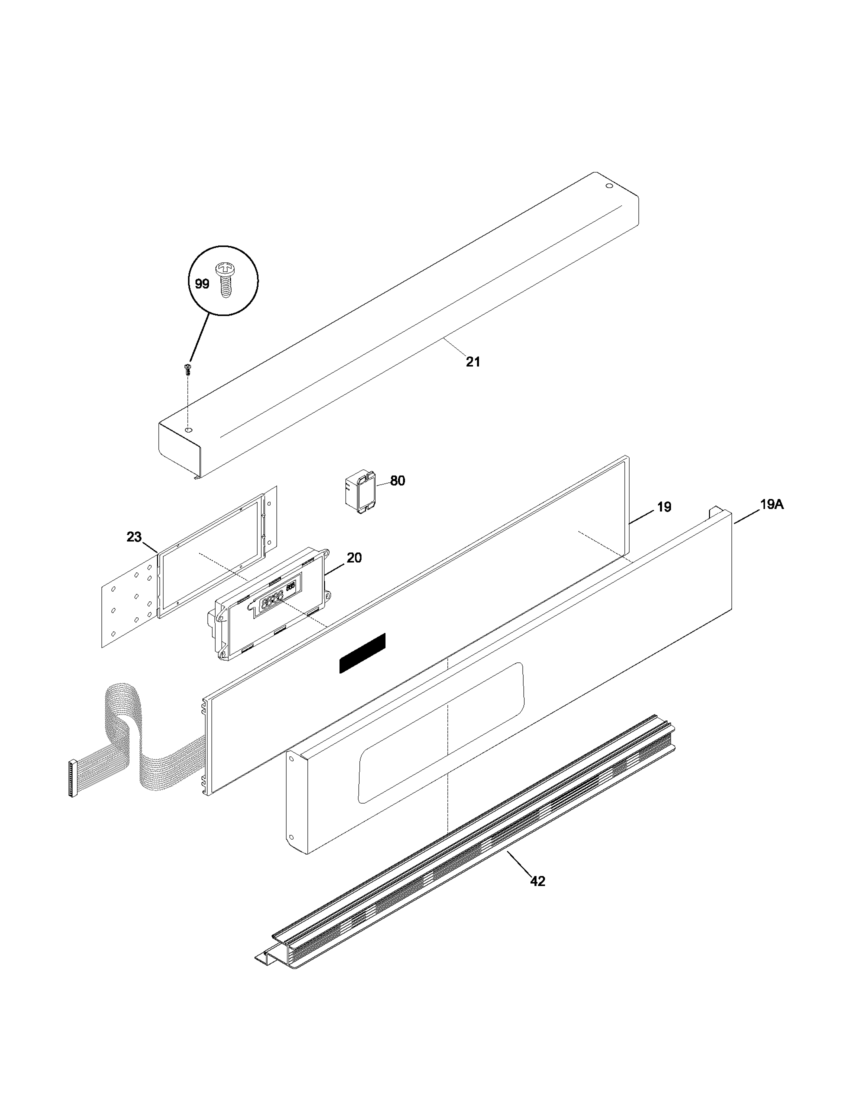 Frigidaire PLEB30S8CCA control panel diagram