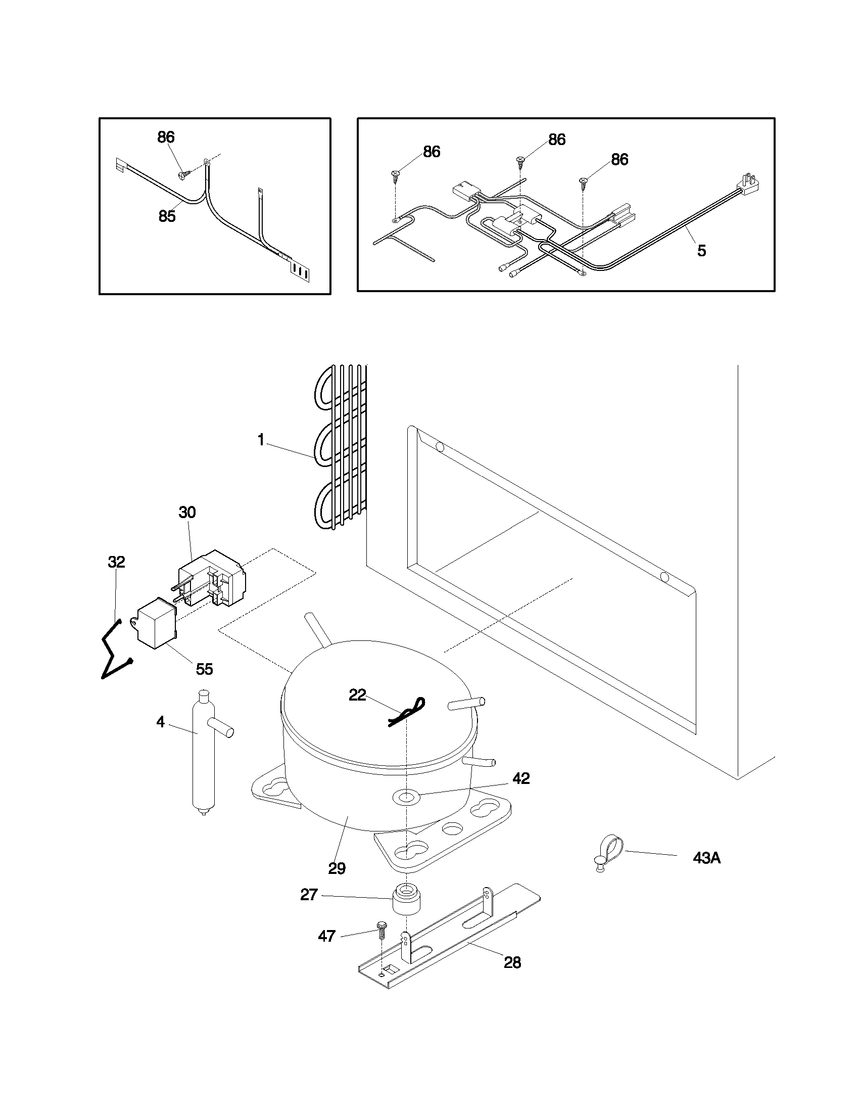 Frigidaire FFC13C7AW2 system diagram