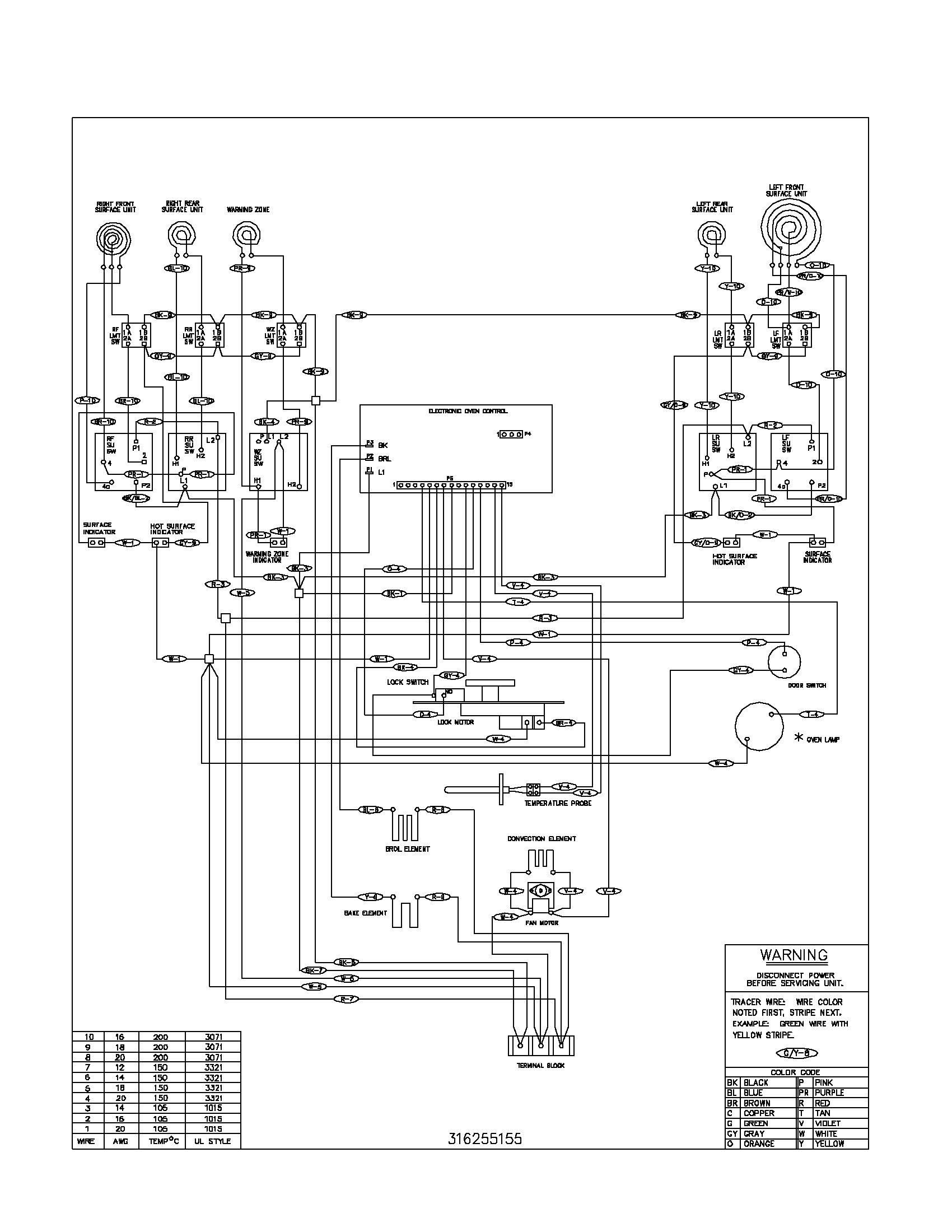 Frigidaire FEFL88ACA wiring diagram diagram