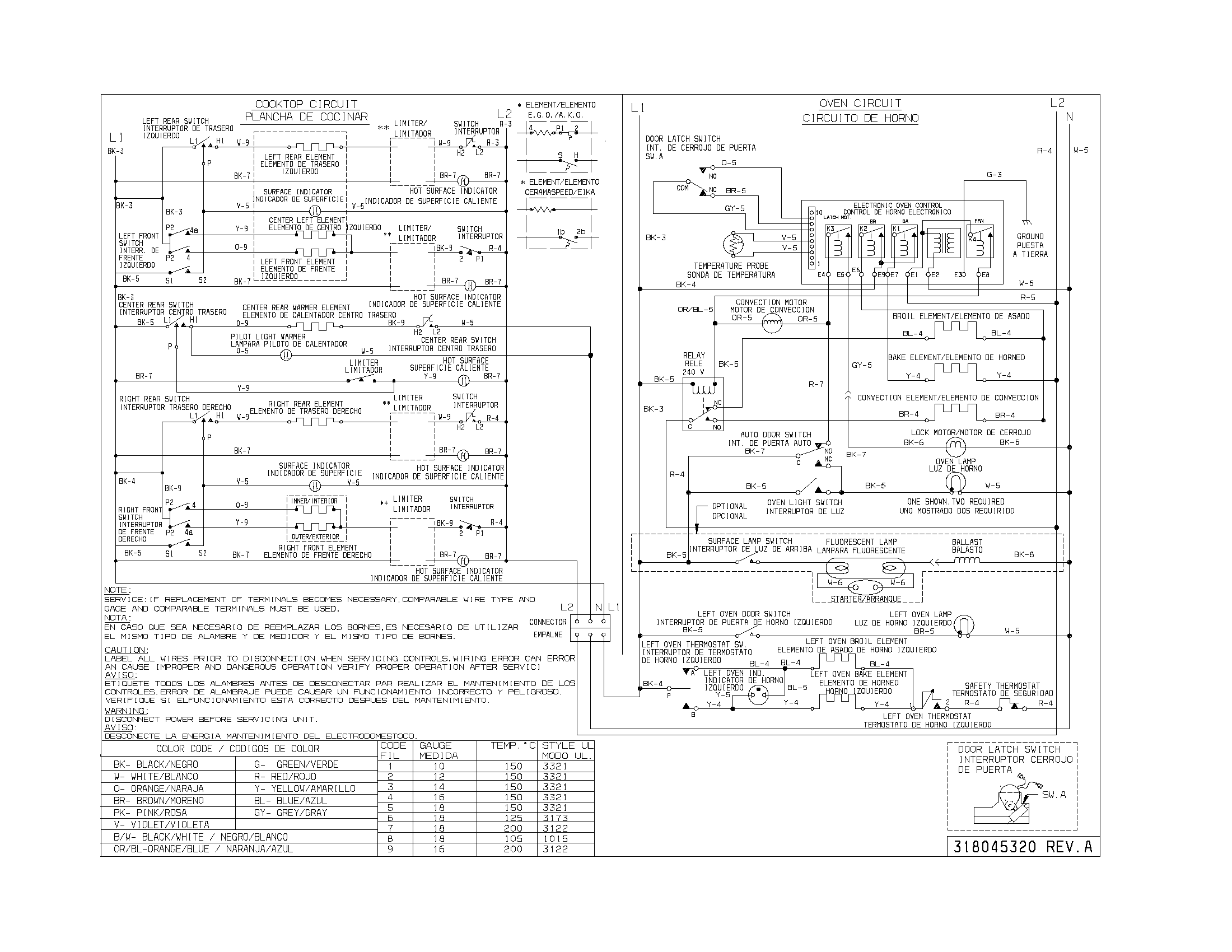 Frigidaire PLEF489CCA wiring diagram diagram