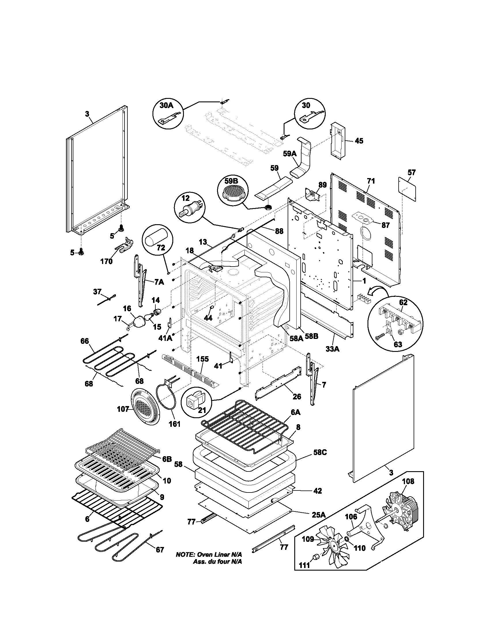 Kenmore 79095913200 body diagram