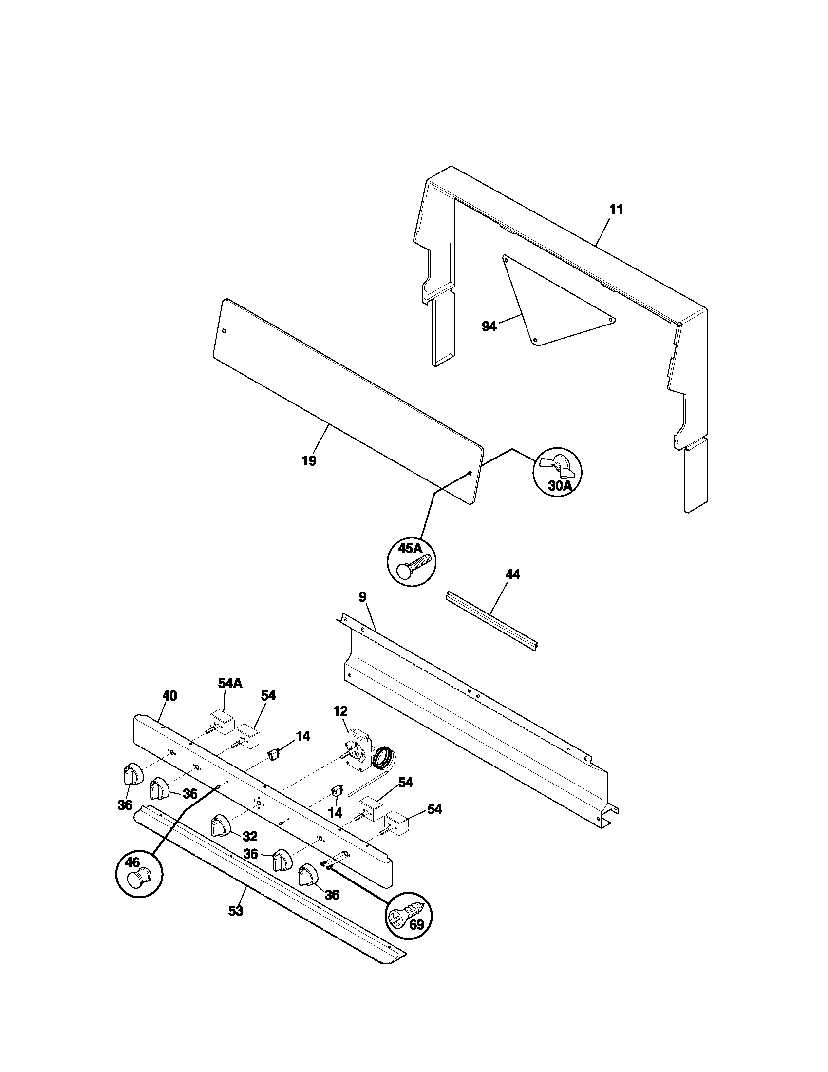 Kenmore 79062090102 backguard diagram