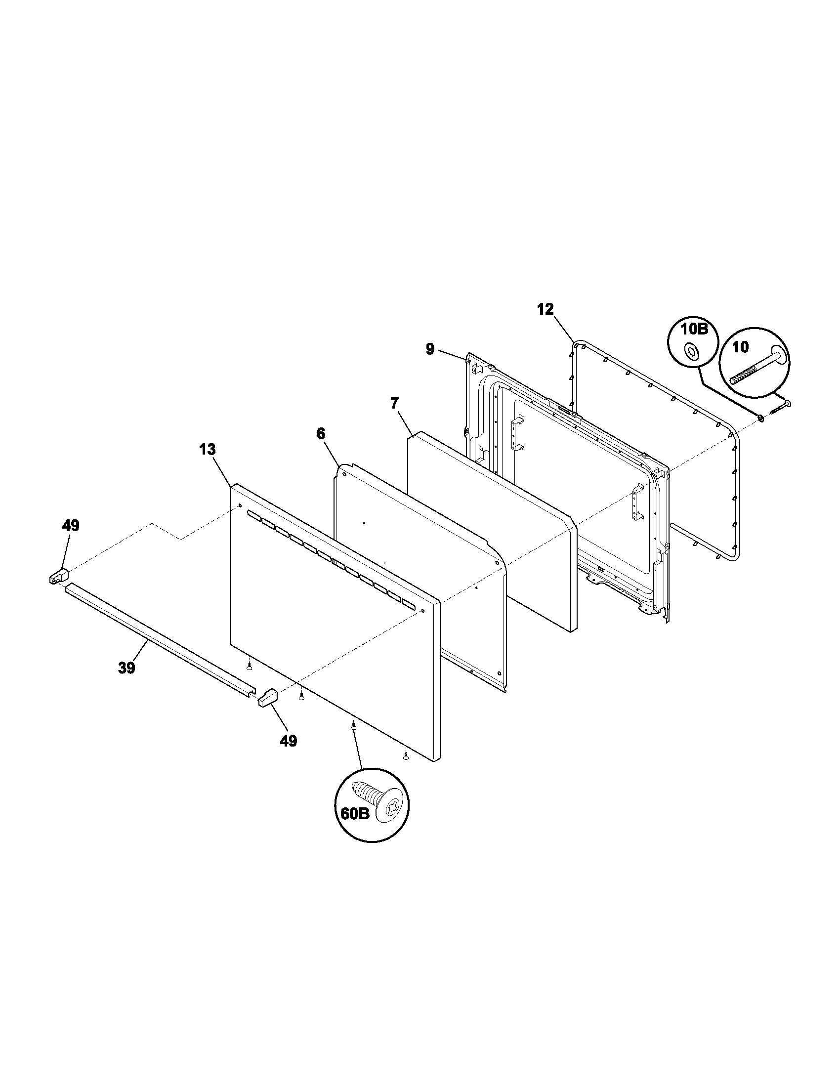 Kenmore 79062090102 door diagram
