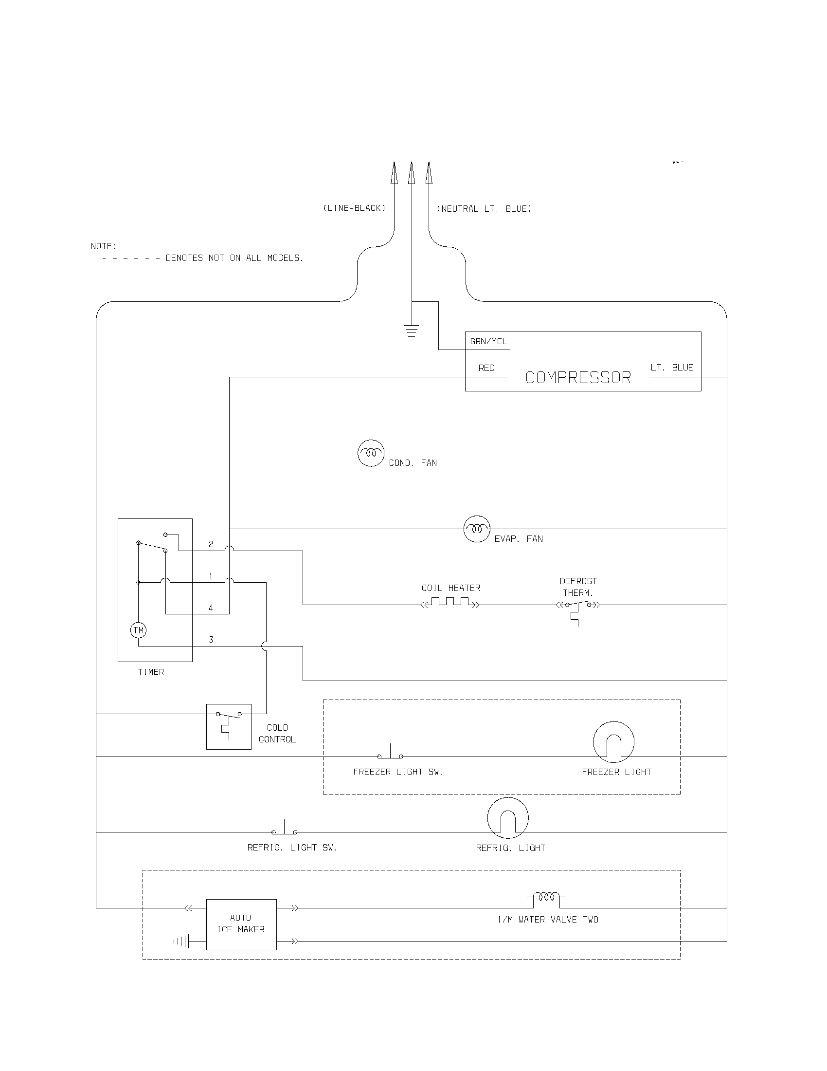 Kenmore 25331612102 wiring schematic diagram