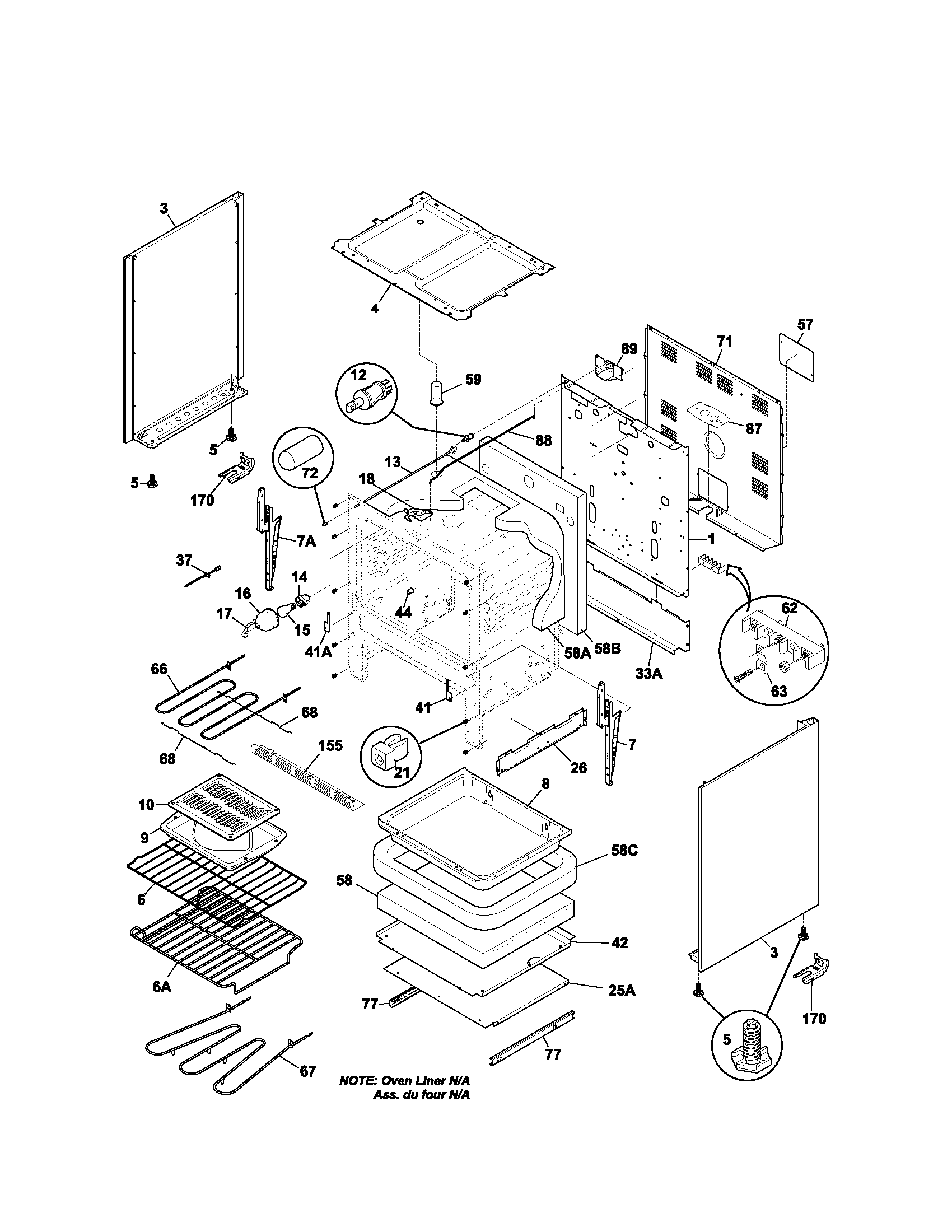 Kenmore 79093751103 body diagram