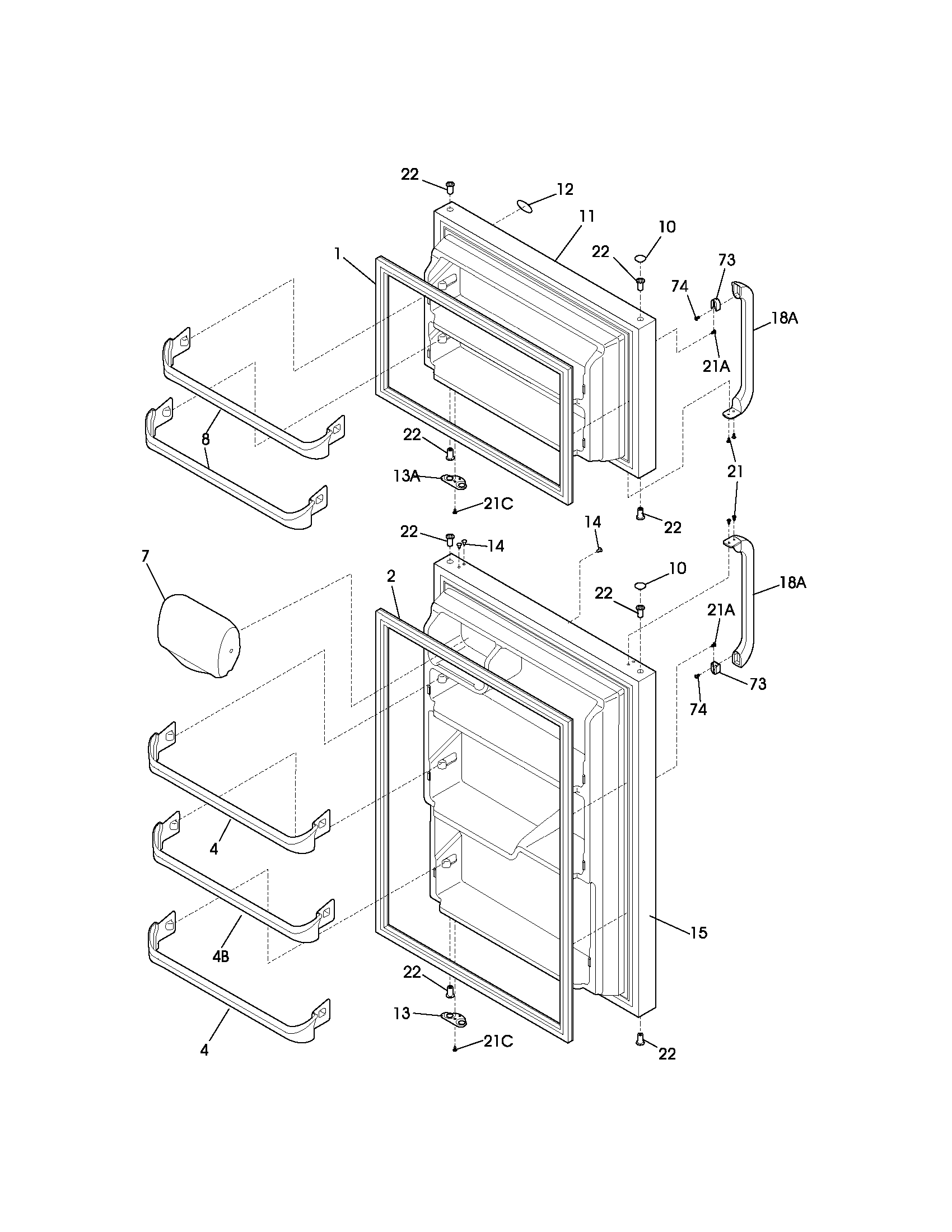 Galaxy 25363802202 doors diagram