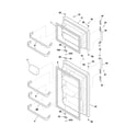 Frigidaire FRT18G5AT9 door diagram