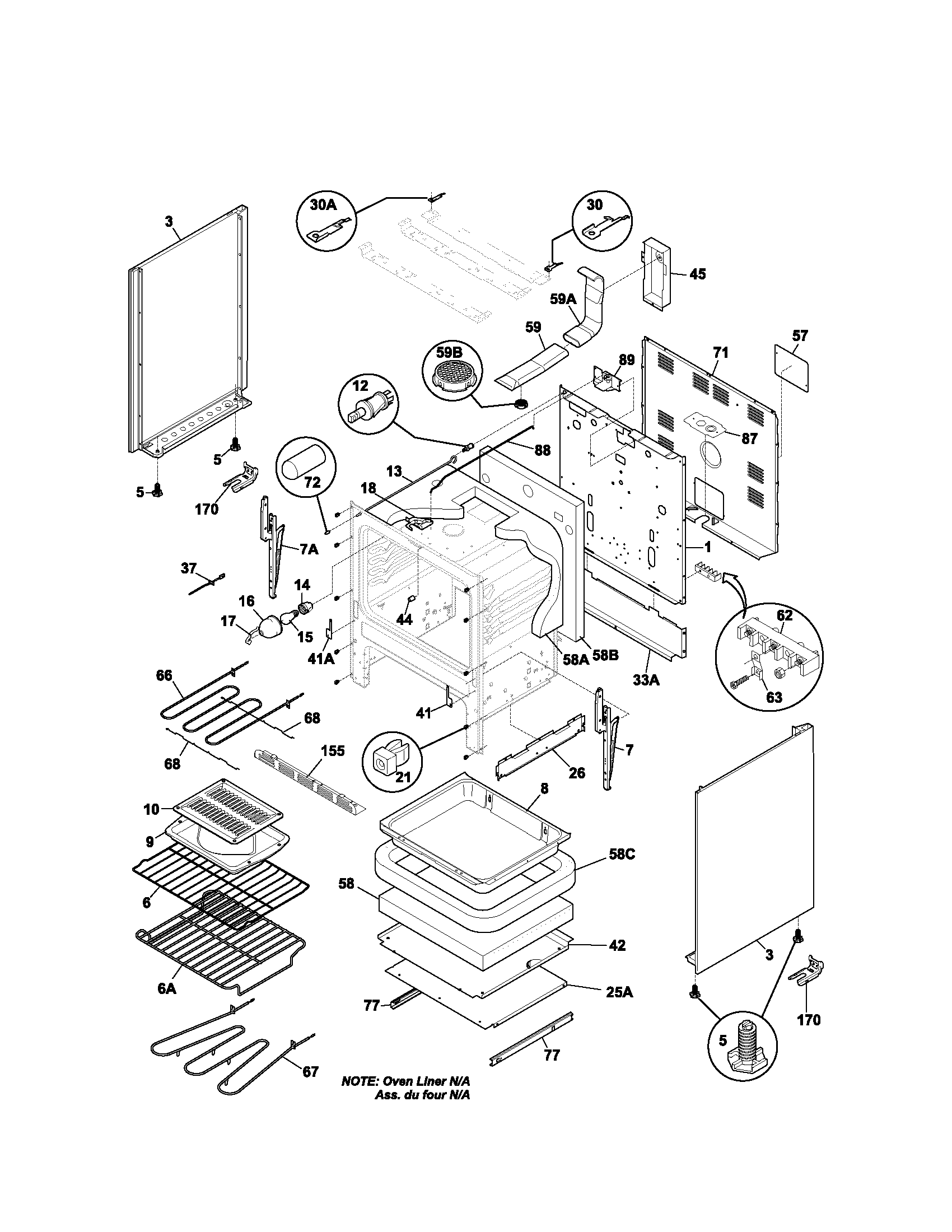 Kenmore 79095594103 body diagram