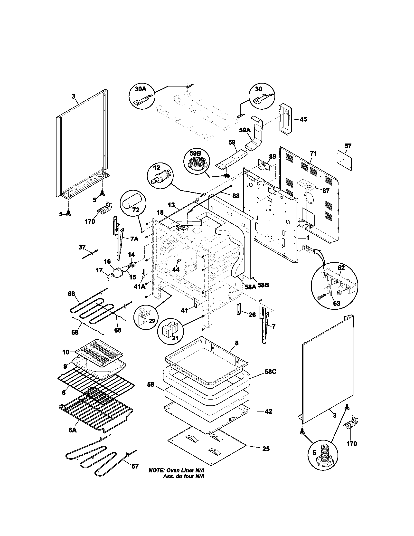 Kenmore 79095415103 body diagram