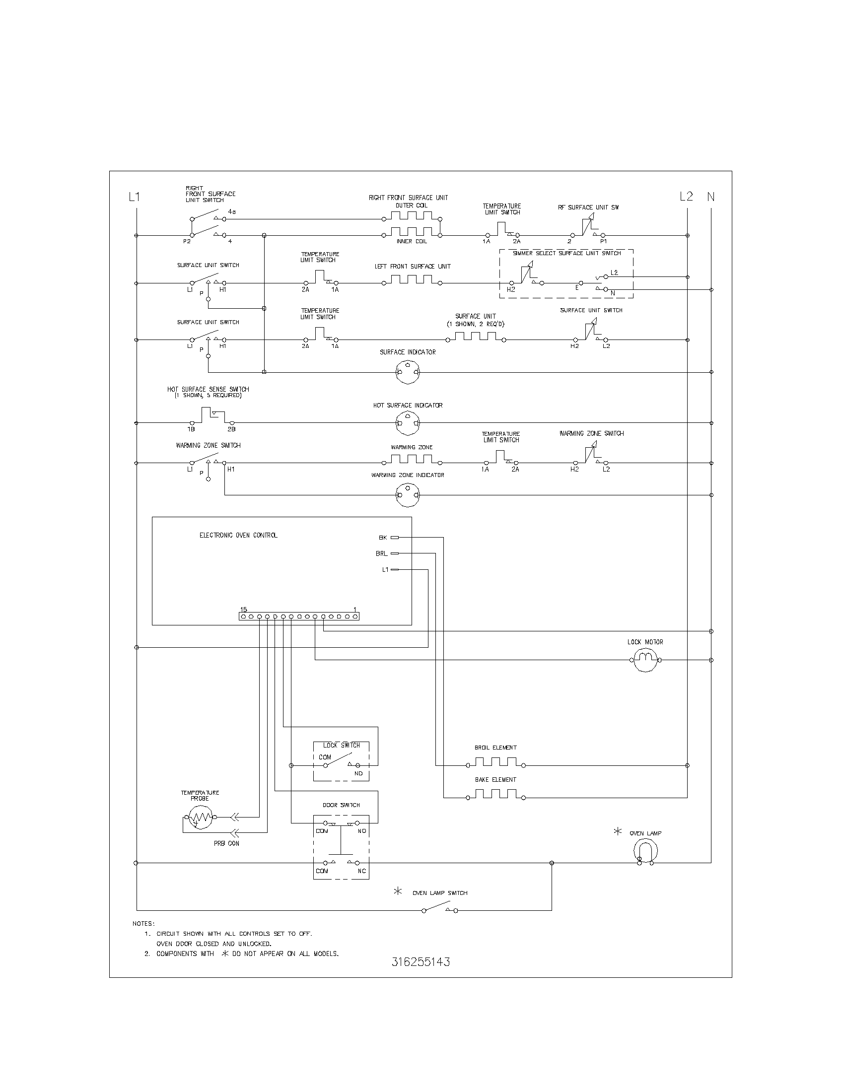 Kenmore 79095663201 wiring schematic diagram