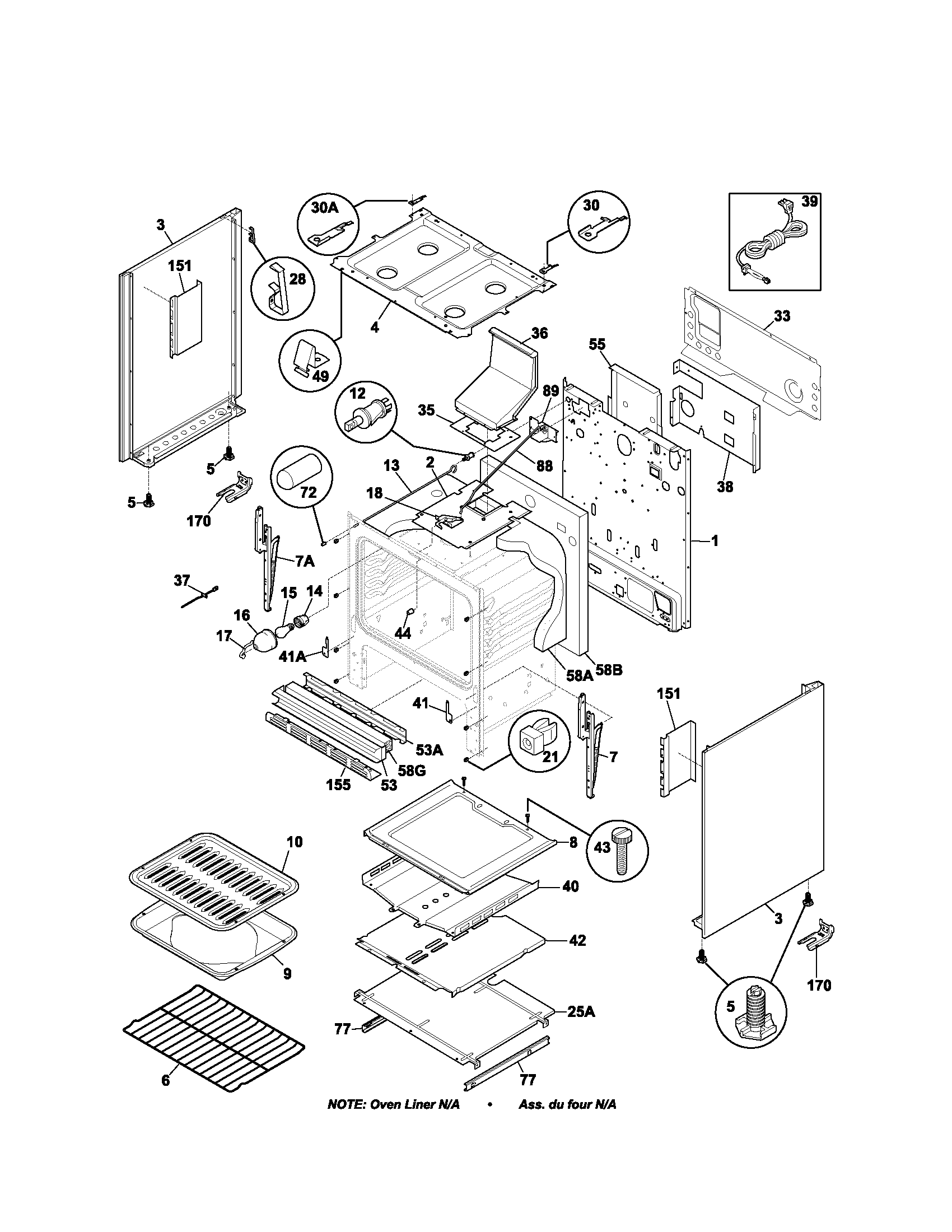 Kenmore 79075660103 body diagram