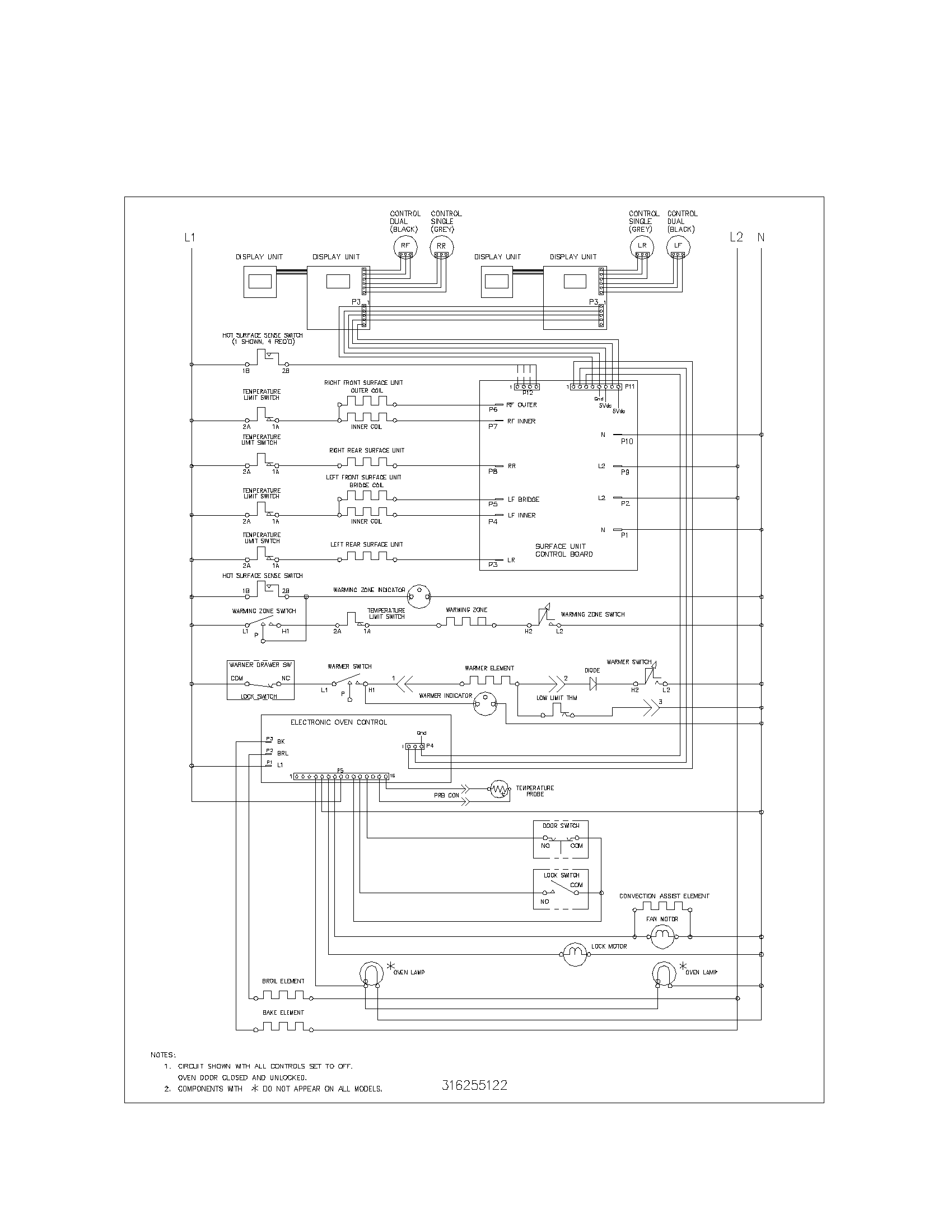 Kenmore Elite 79099013101 wiring schematic diagram