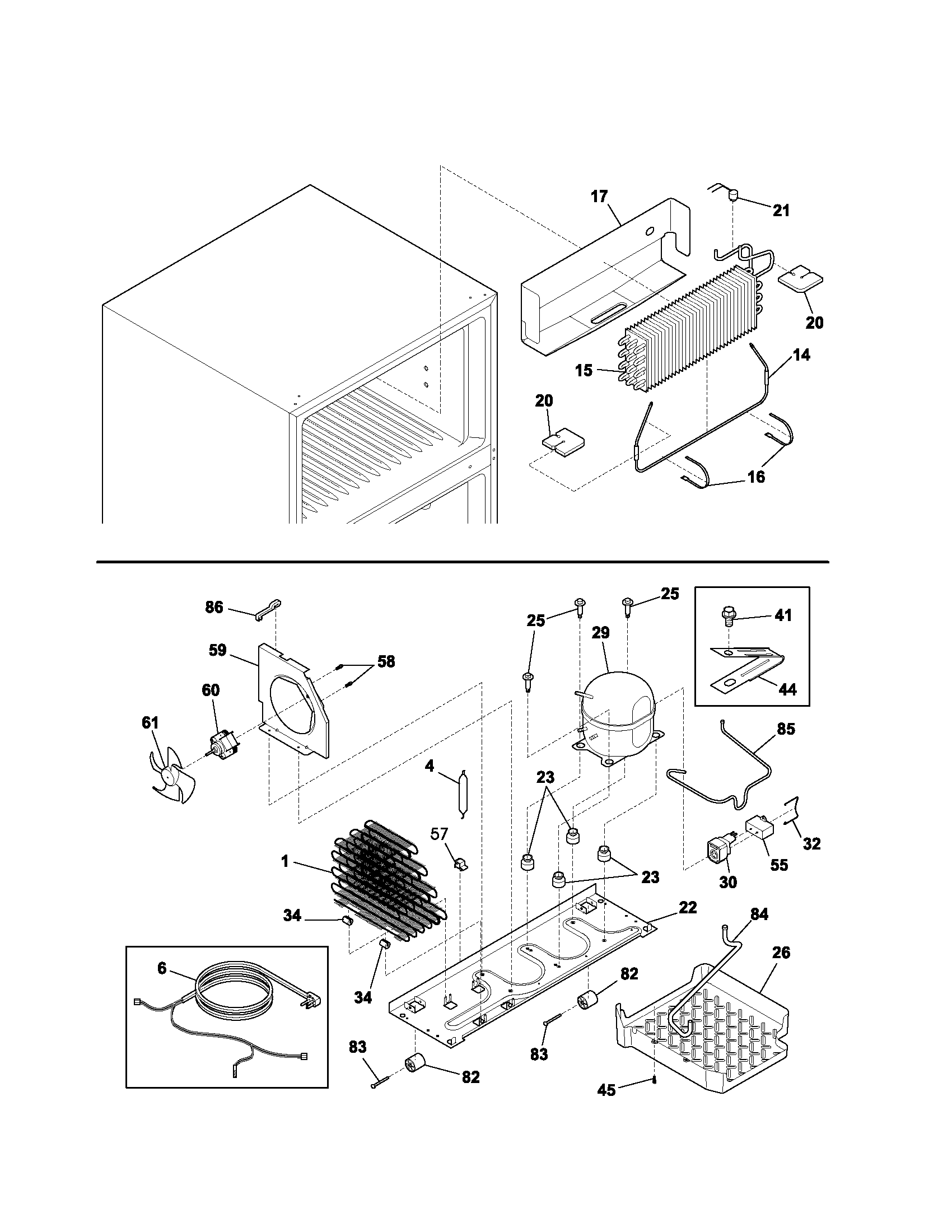 Kenmore 25362872204 system diagram