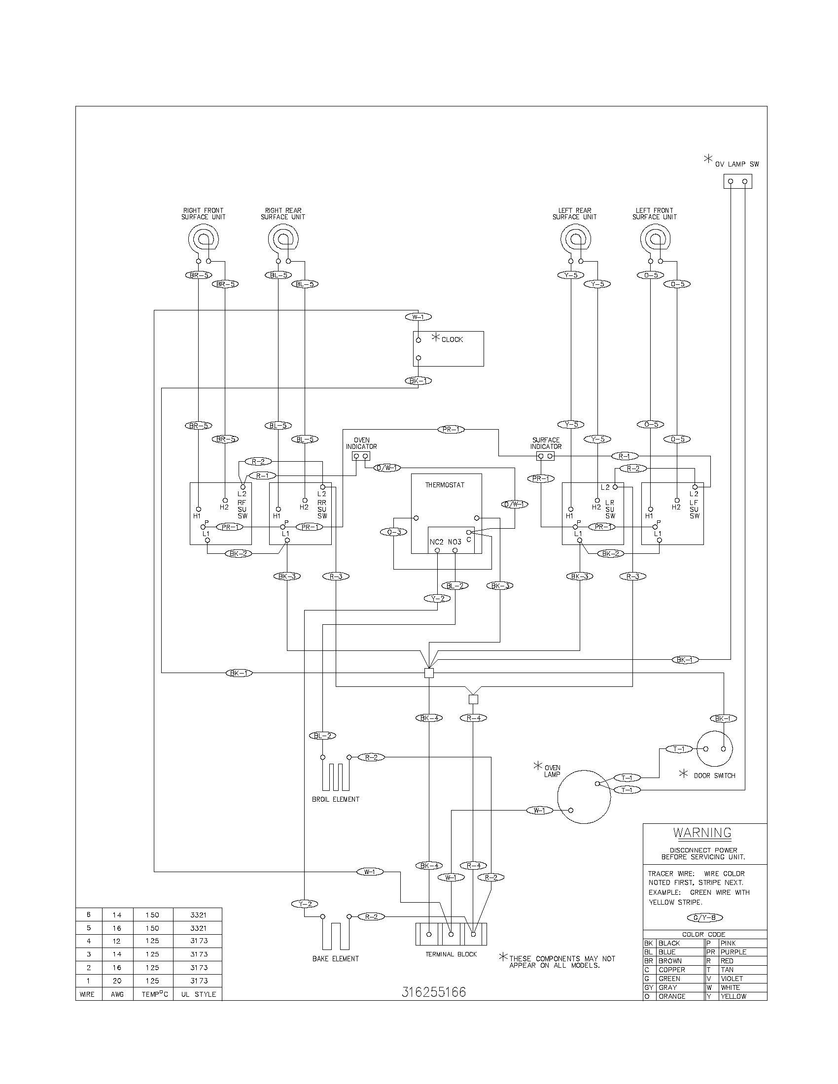 Tappan TEF317BUA wiring diagram diagram