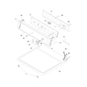 Frigidaire FER211AS2 controls/top panel diagram